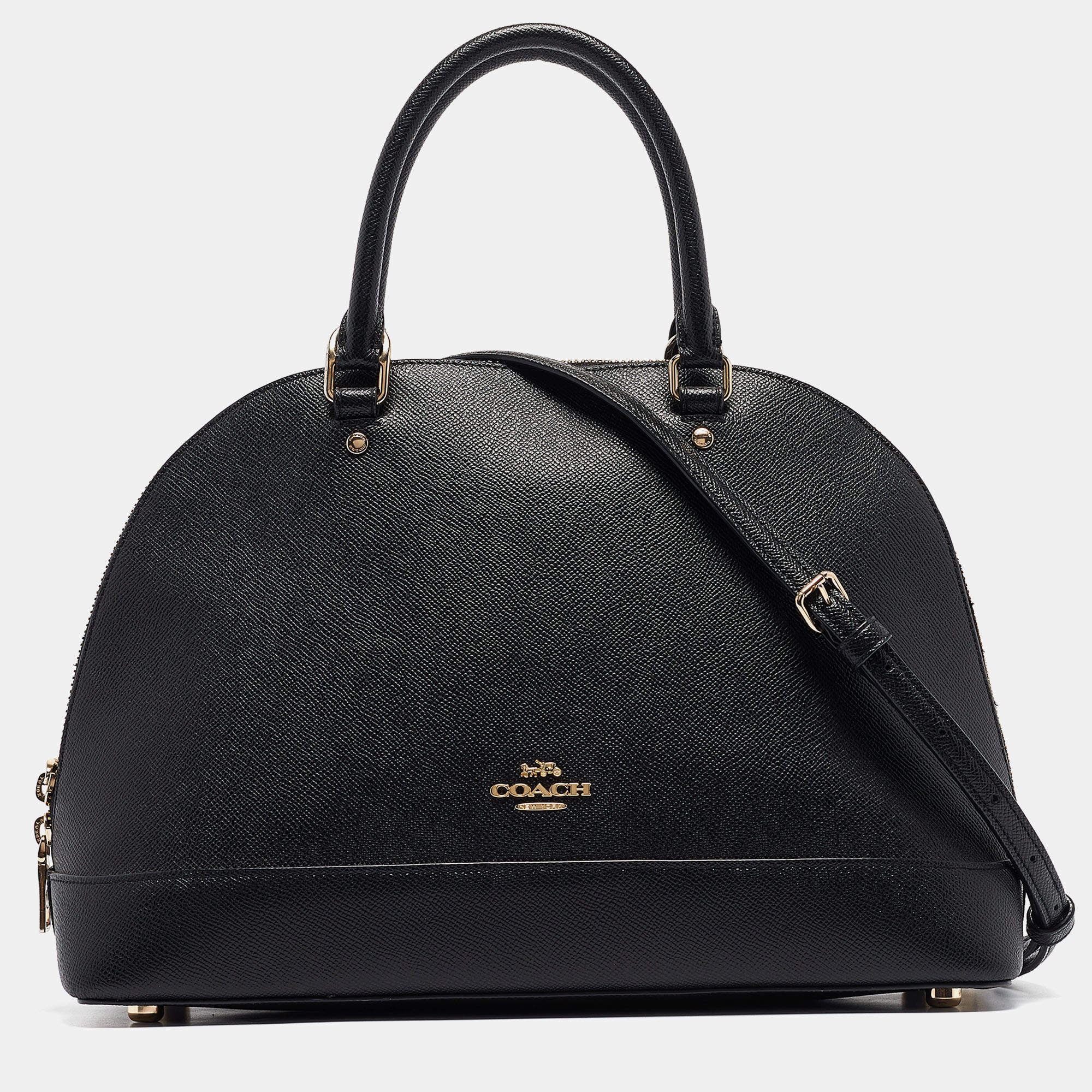 Pre Owned Coach Black Leather Sierra Satchel