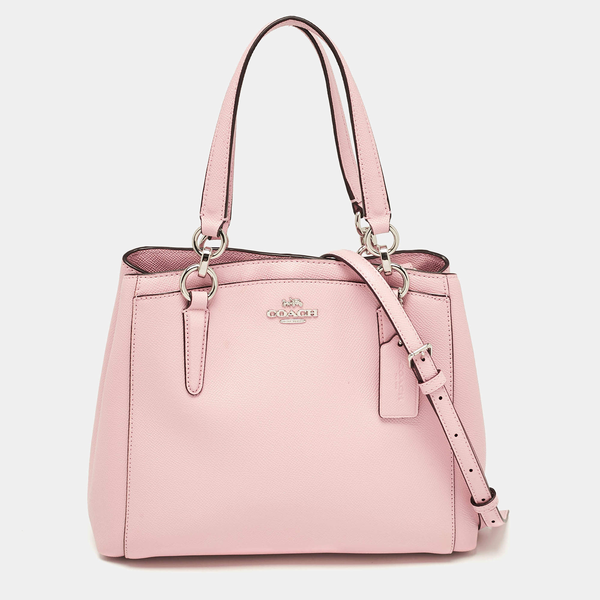 Coach Pink Leather Minetta Tote