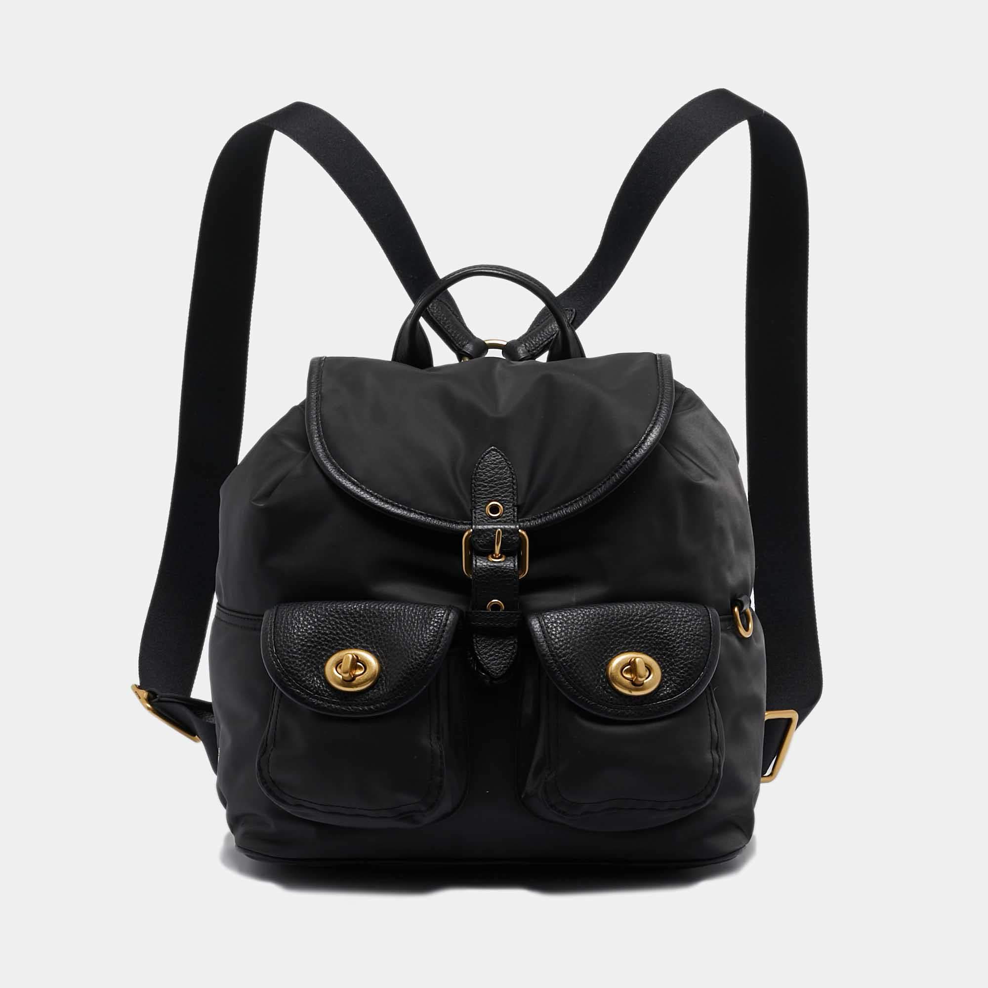 Coach mini backpack black online