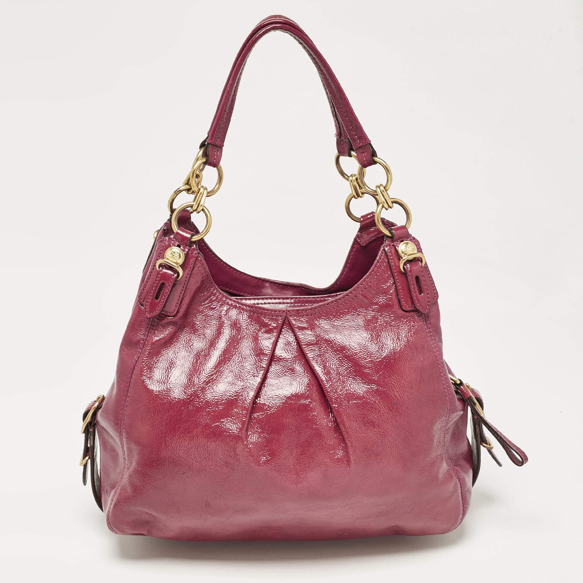 Pink and Burgundy hot Coach Hobo Bag