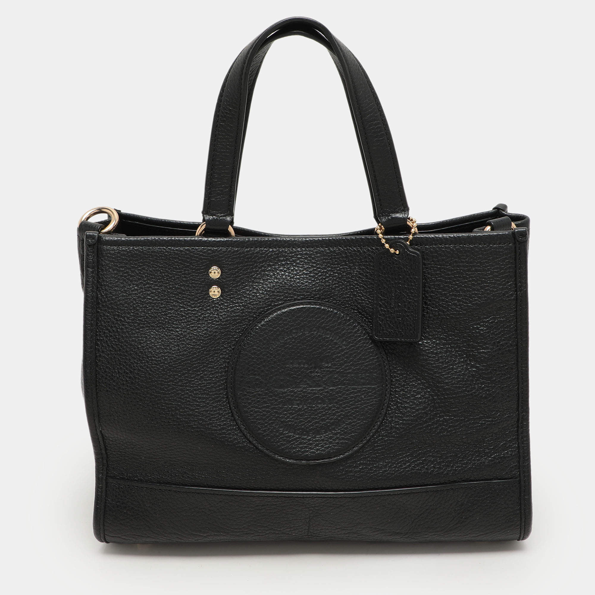Coach Black Leather Dempsey Carryall Tote 