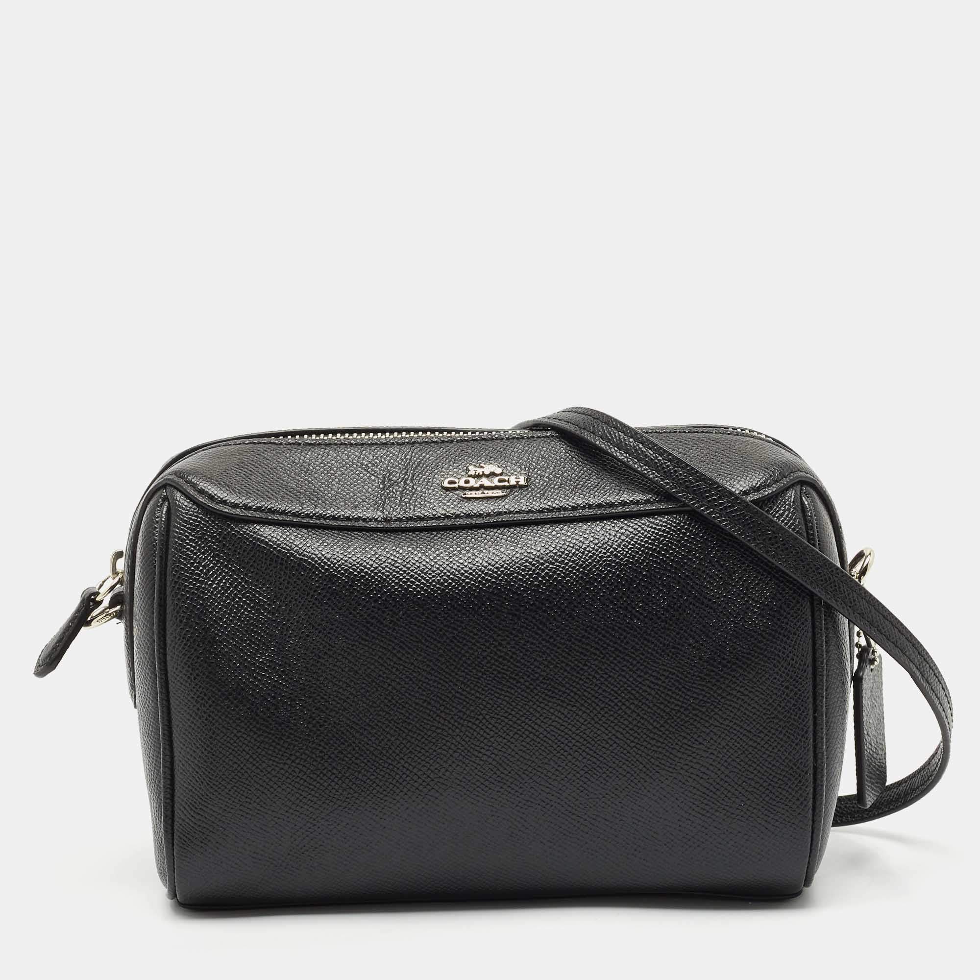 Coach Black Leather Bennett Crossbody Bag