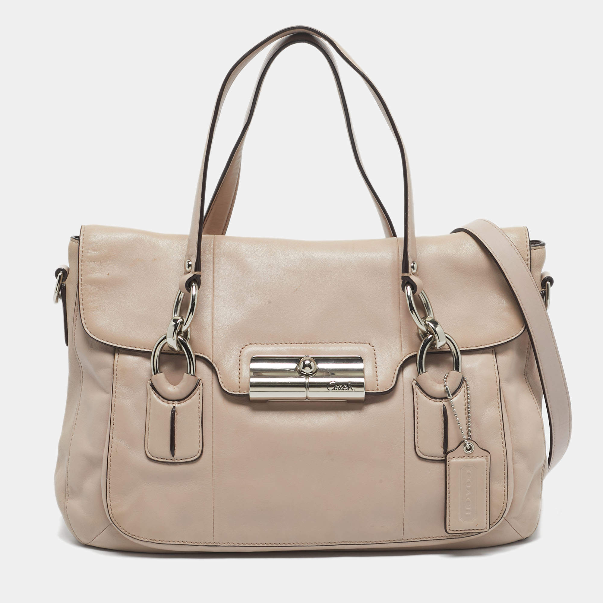 Coach Pink Leather Kristin Satchel