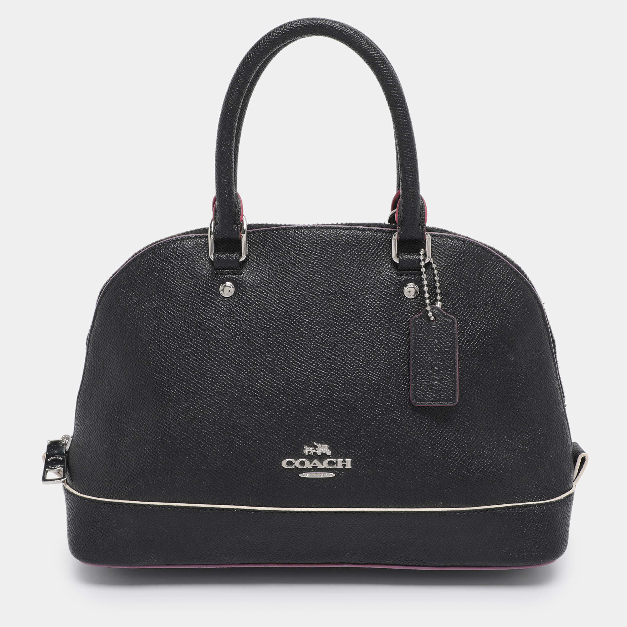 Pre Owned حقيبة ساتشل كوتش سيرا ميني جلد وردي