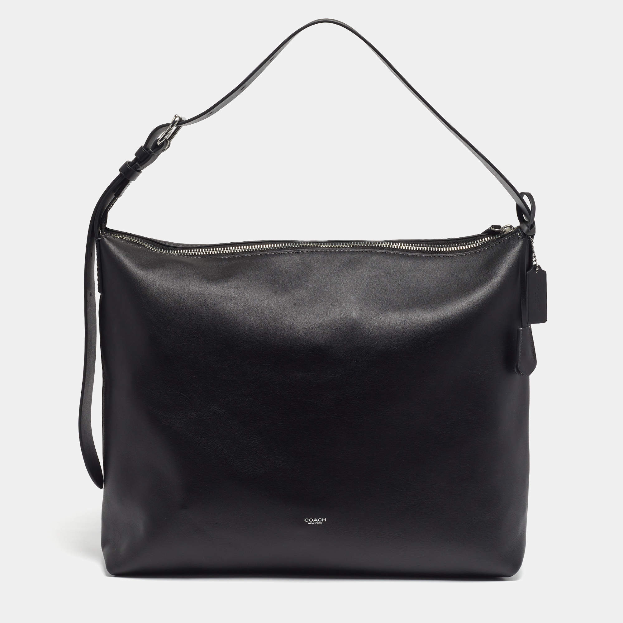 مملوكة مسبقًا Coach Mott Black Leather Shoulder Bag