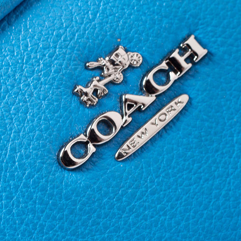 COACH Double Zip Crossbody Bag in Blue