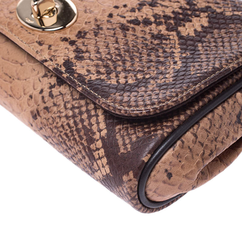 Coach retailer snake print mini ruby crossbody