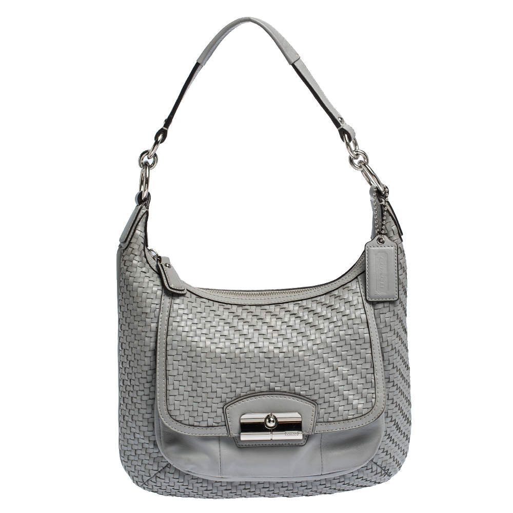 coach grey hobo bag