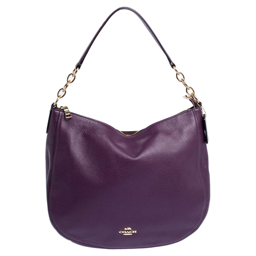 coach purple handbag