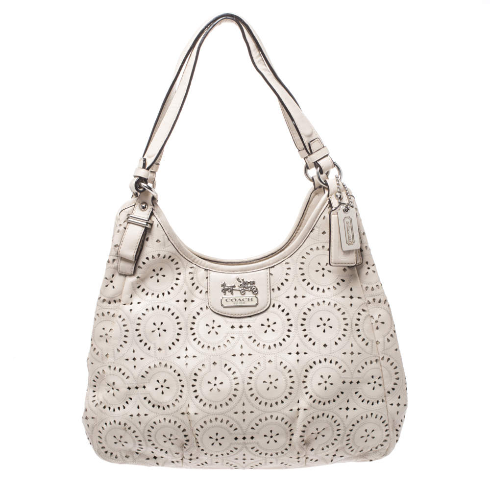 coach laser cut handbag