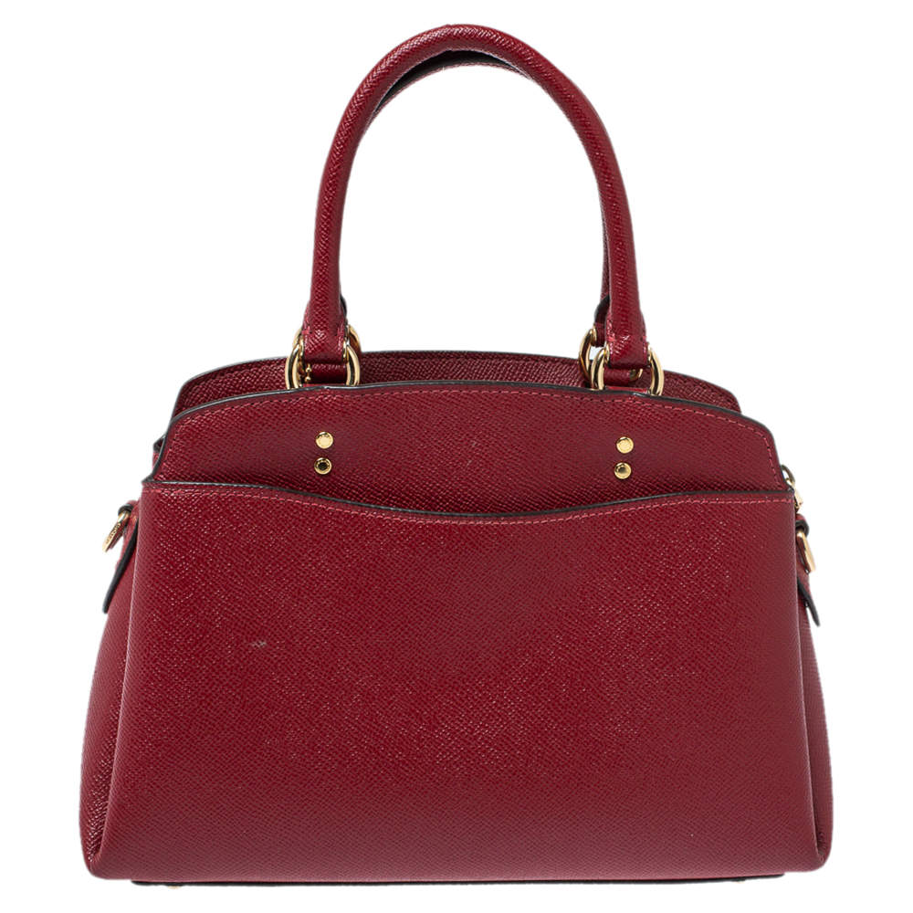 Coach lillie carryall red sale