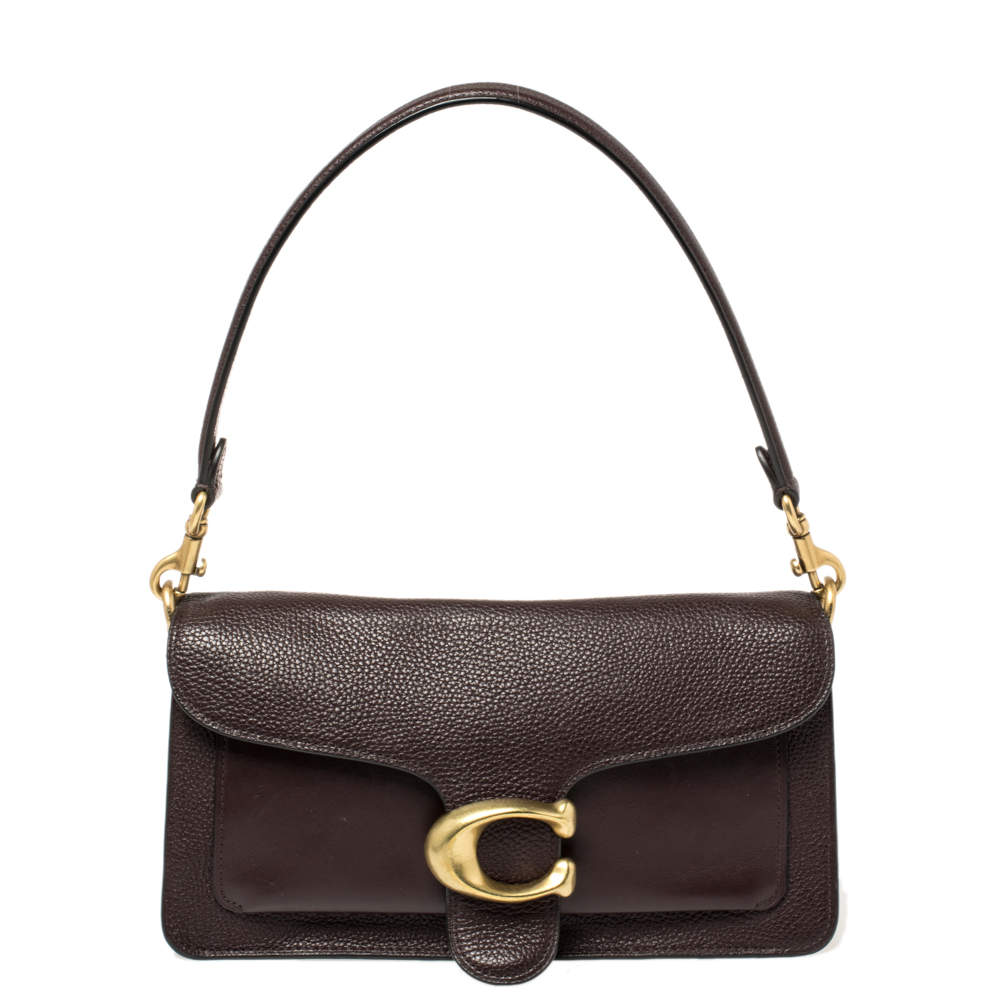 Pre Owned Coach Burgundy Leather Tabby 26 Medium Shoulder Bag