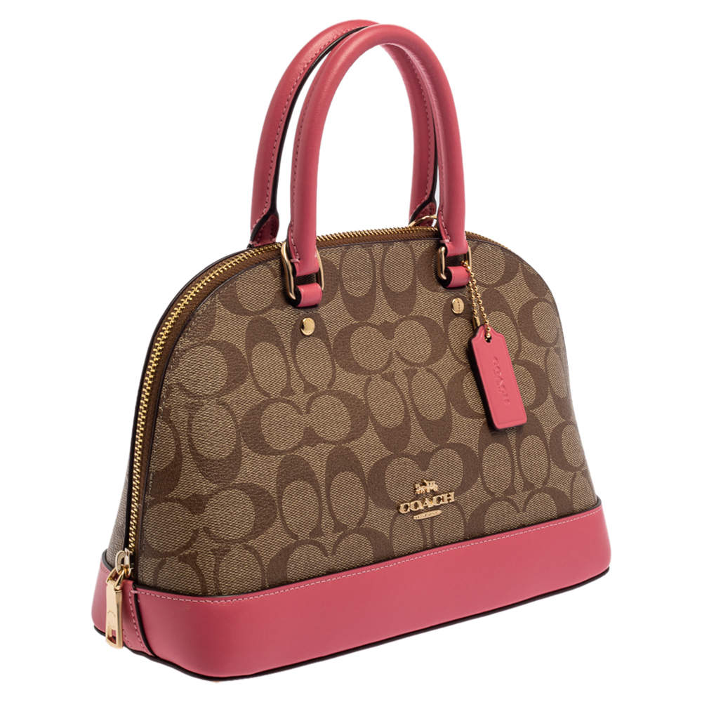 Cartable mini sierra leather handbag Coach Beige in Leather - 34245497