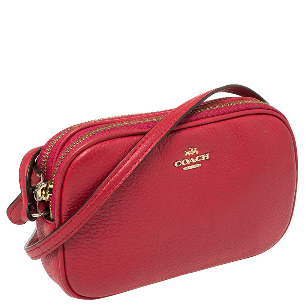 coach new york red bag