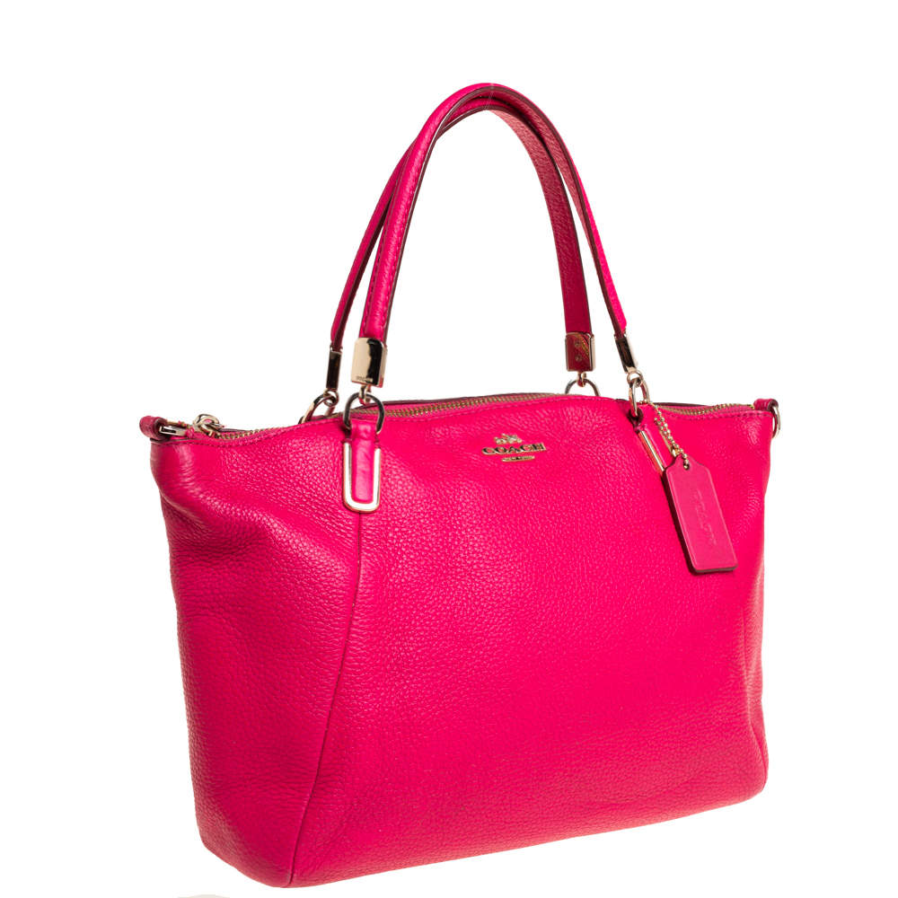 Coach Pink Leather Small Kelsey Satchel Coach