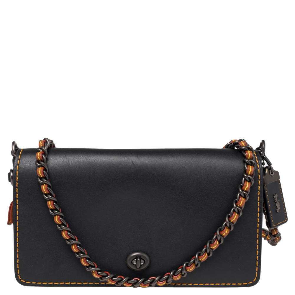 Coach Black Leather Dinky Crossbody Bag Coach | TLC
