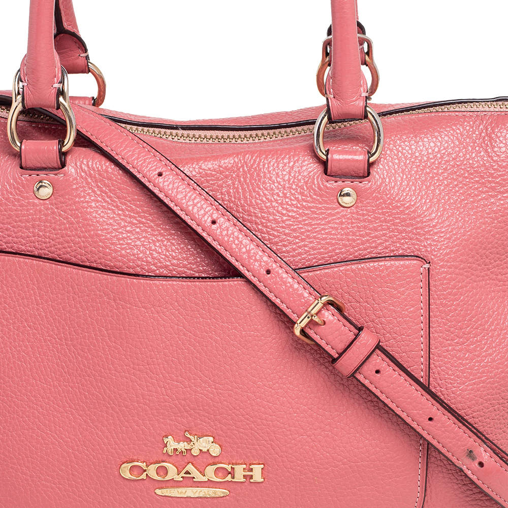 coach emma satchel pink