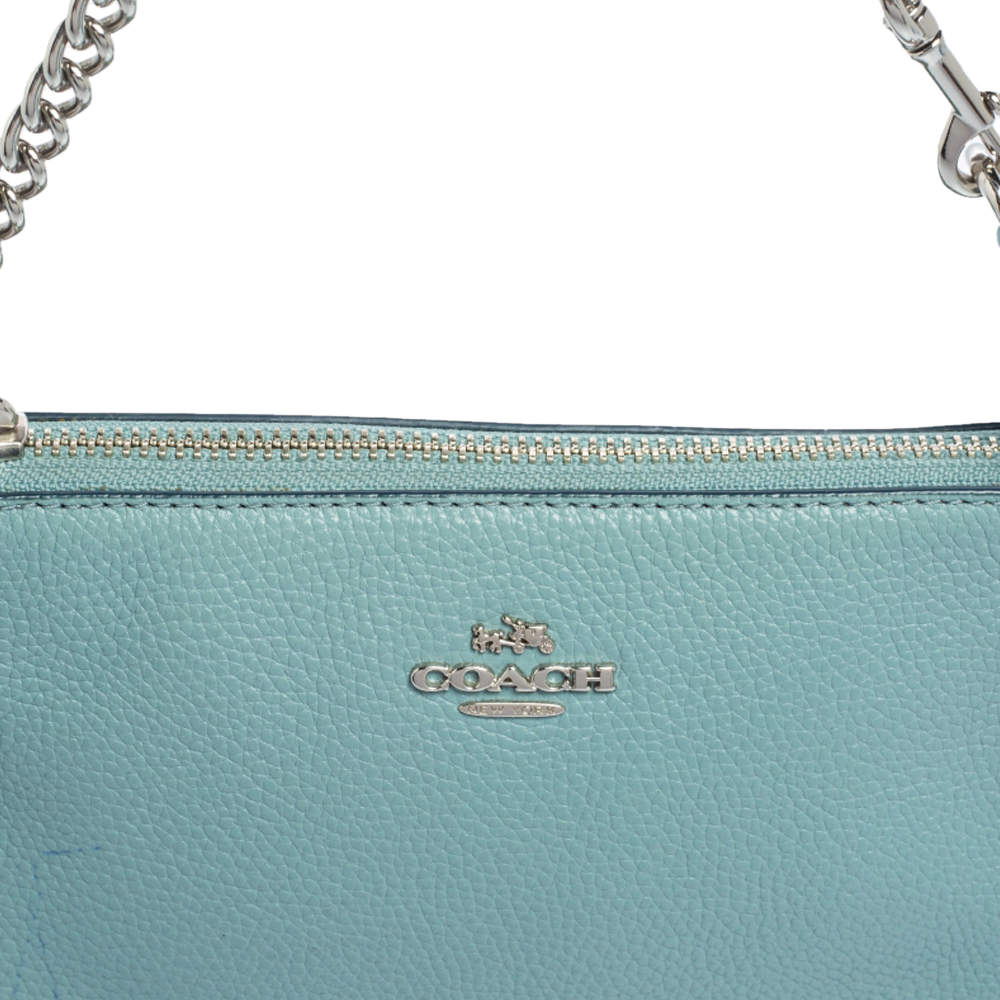 Coach Blue Leather Mini Pochette Coach