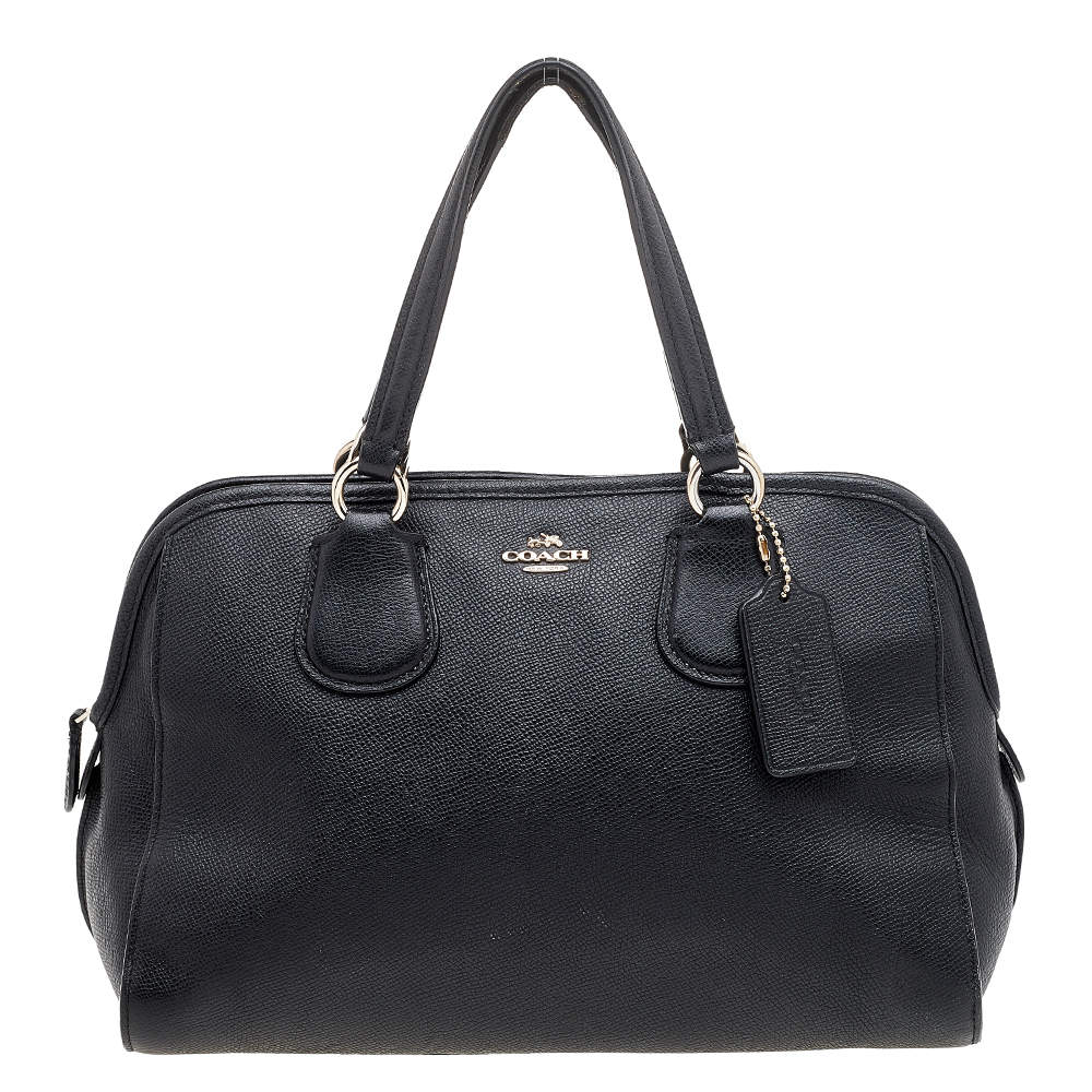 Pre Owned Coach Black Leather Nolita Satchel