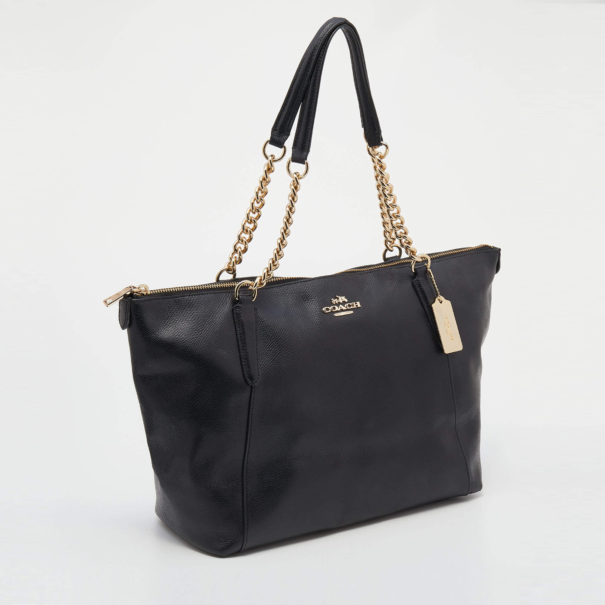 Coach black 2025 ava tote