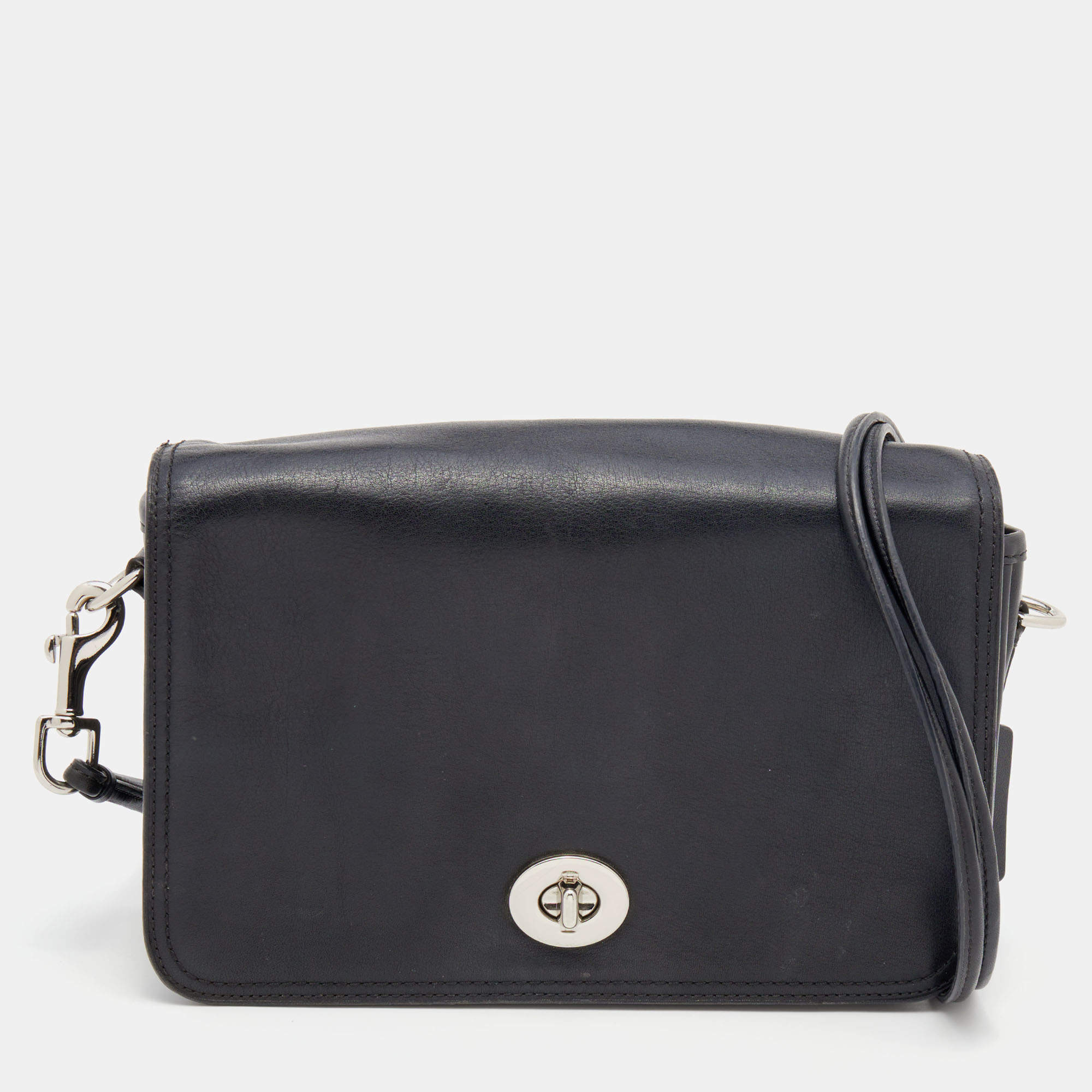 Pre Owned Coach Black Leather Legacy Penelope Shoulder Bag