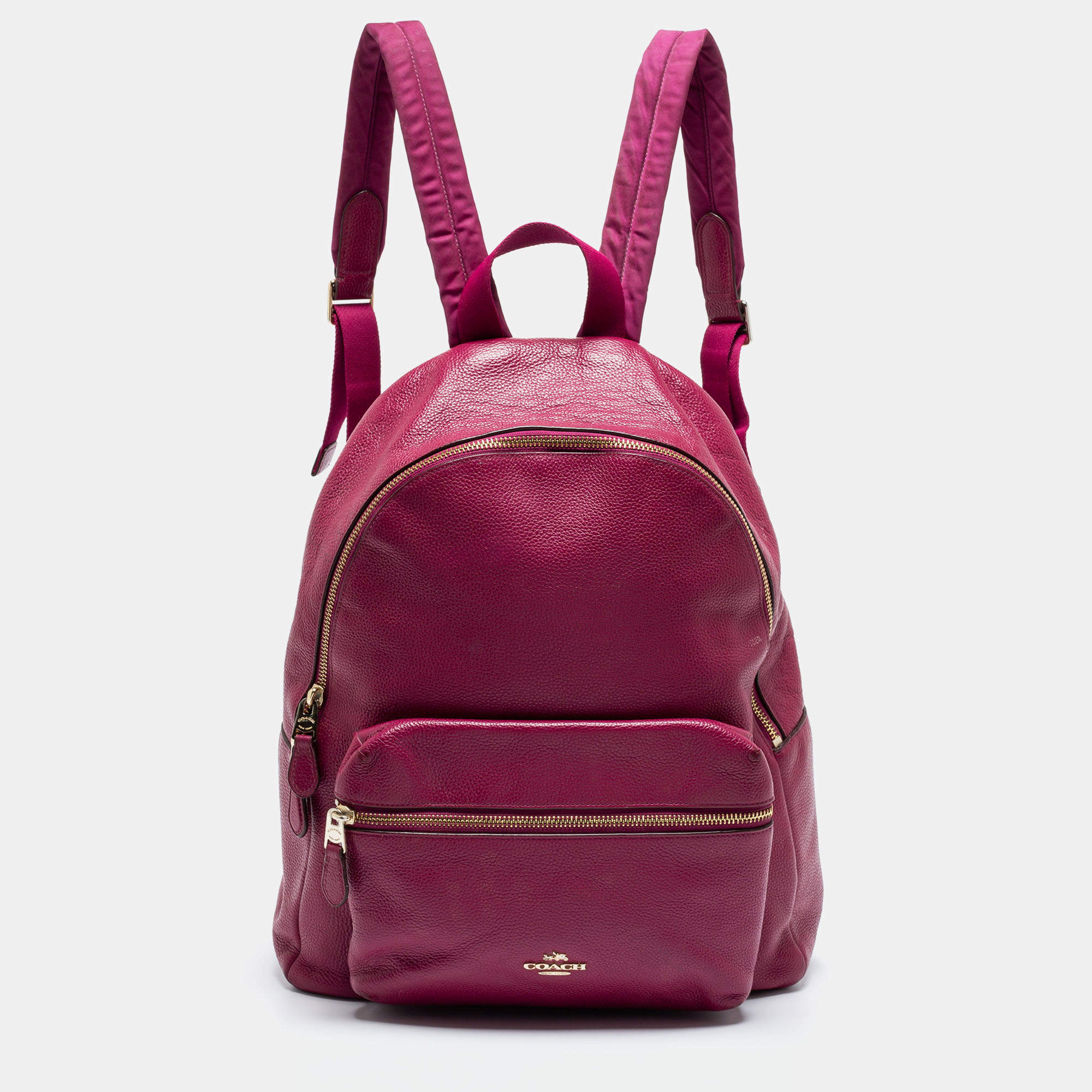 Coach on sale pink backpack