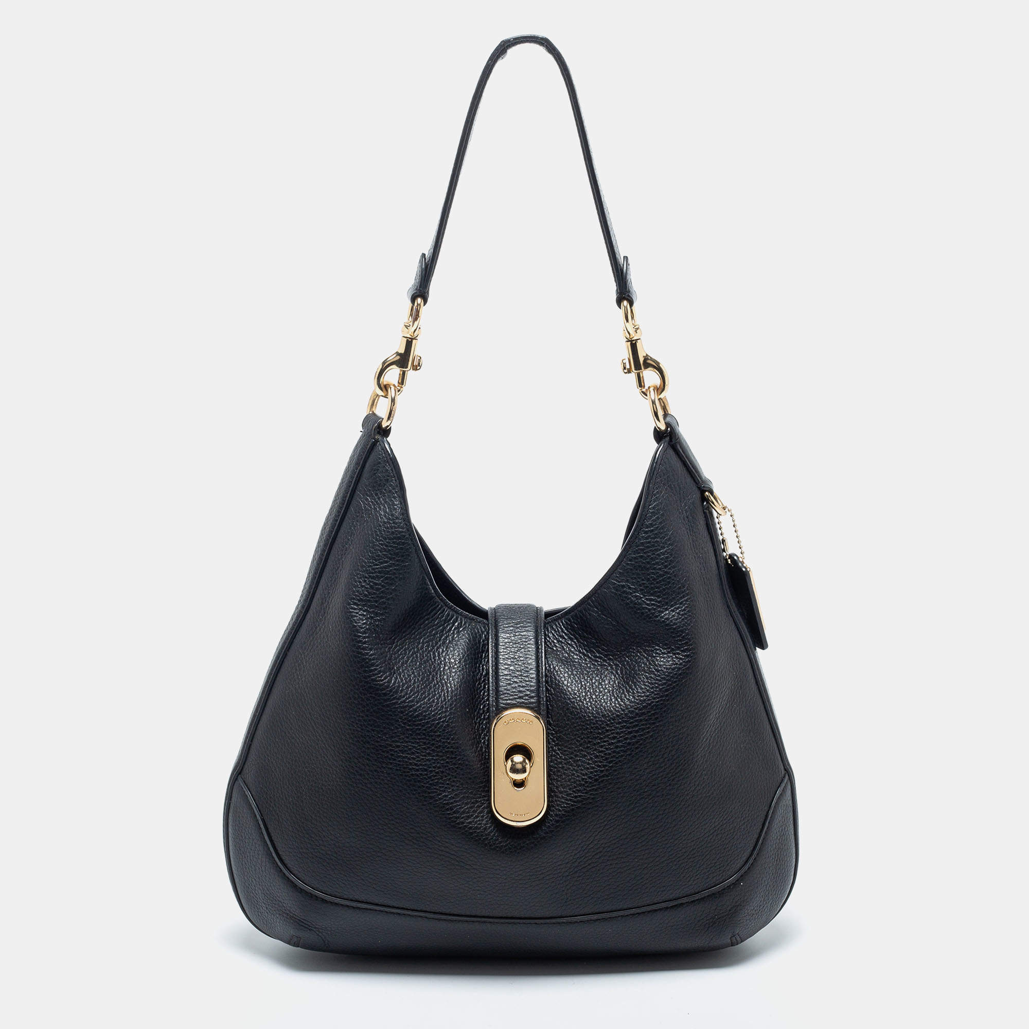 Coach Black Leather Amber Hobo