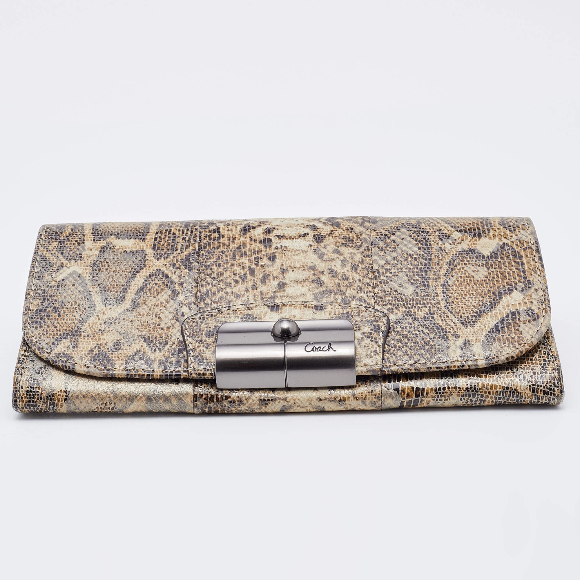 Snakeskin coach online wallet