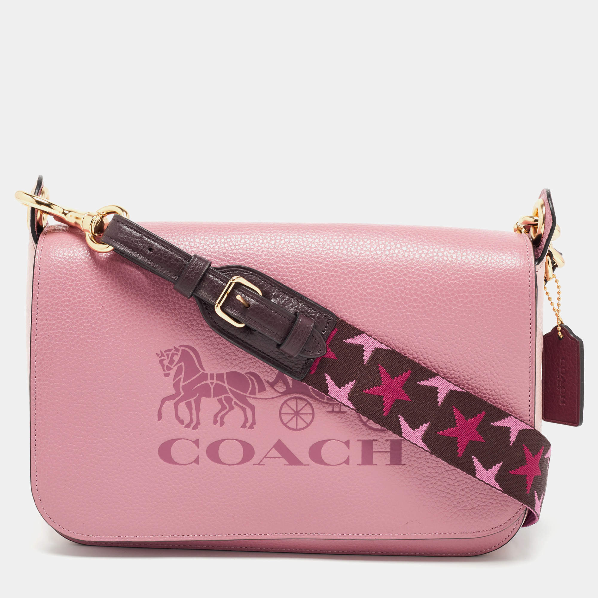 Coach Pink Leather Jes Colorblock Crossbody Bag Coach