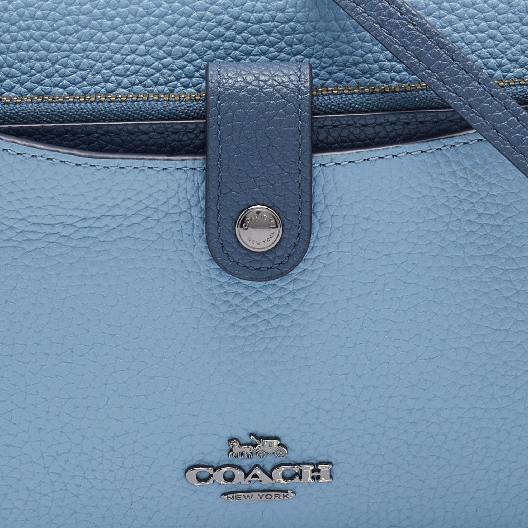 COACH: Noa shoulder bag in leather and coated canvas with logo