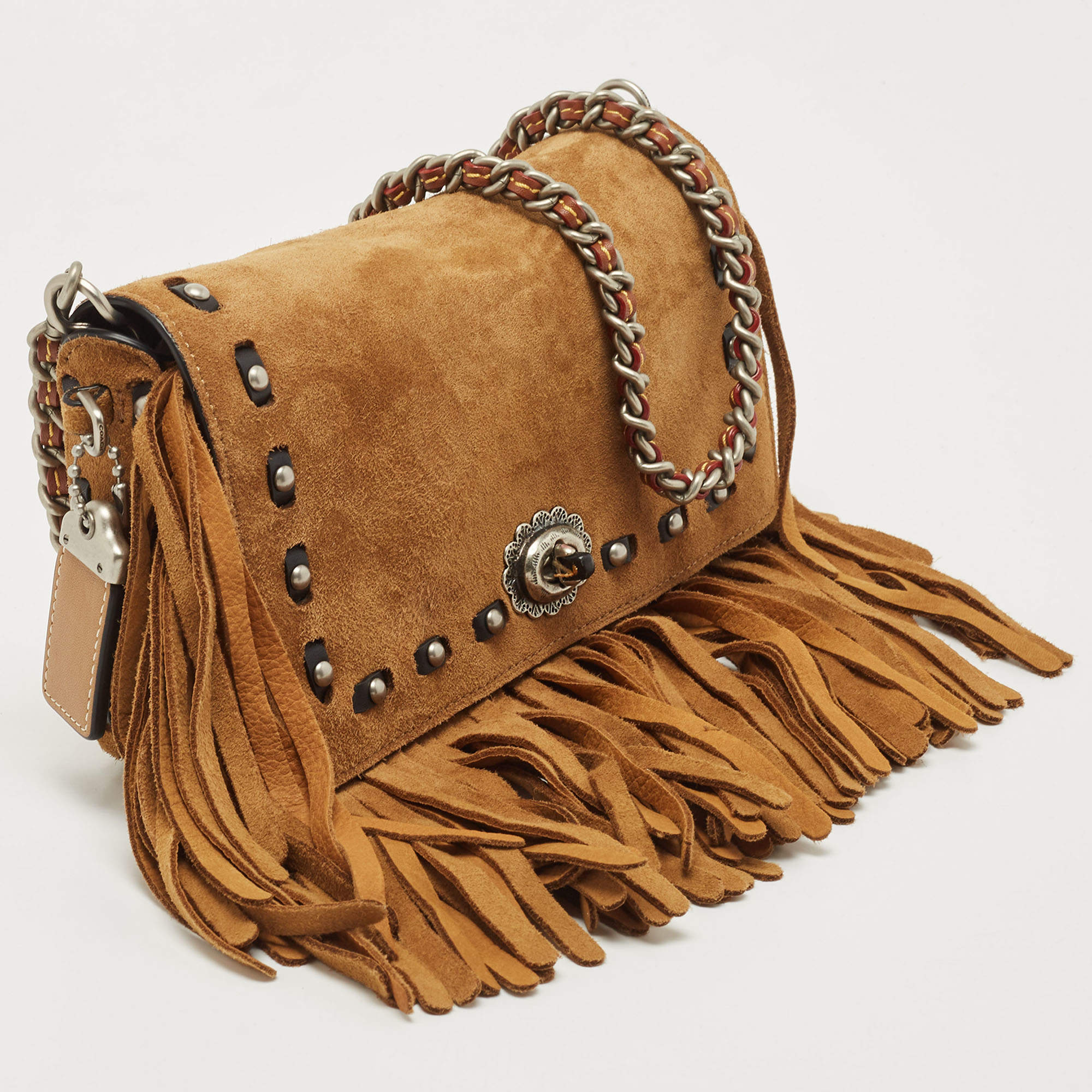 Coach 1941 Dinky 15 Tea Rose Fringe Shoulder Bag @ Neiman Marcus $247.00