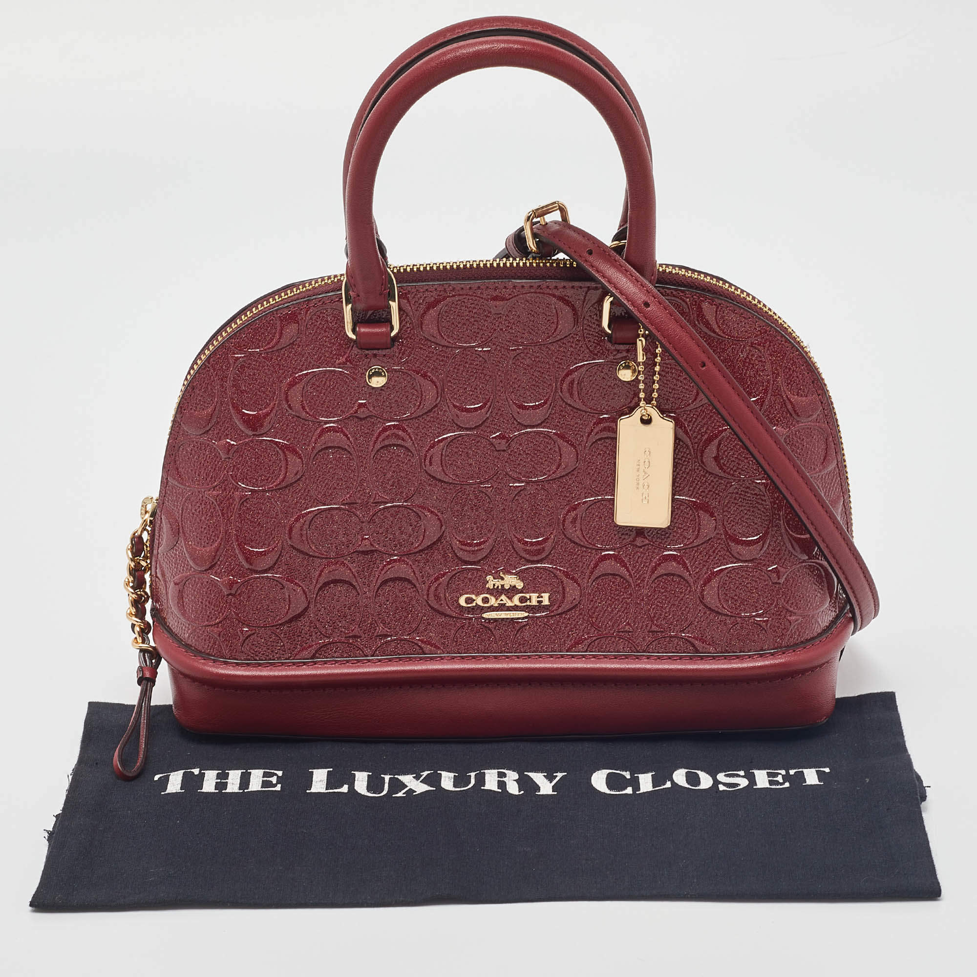 Red Coach Purse And Wallet Set - Gem
