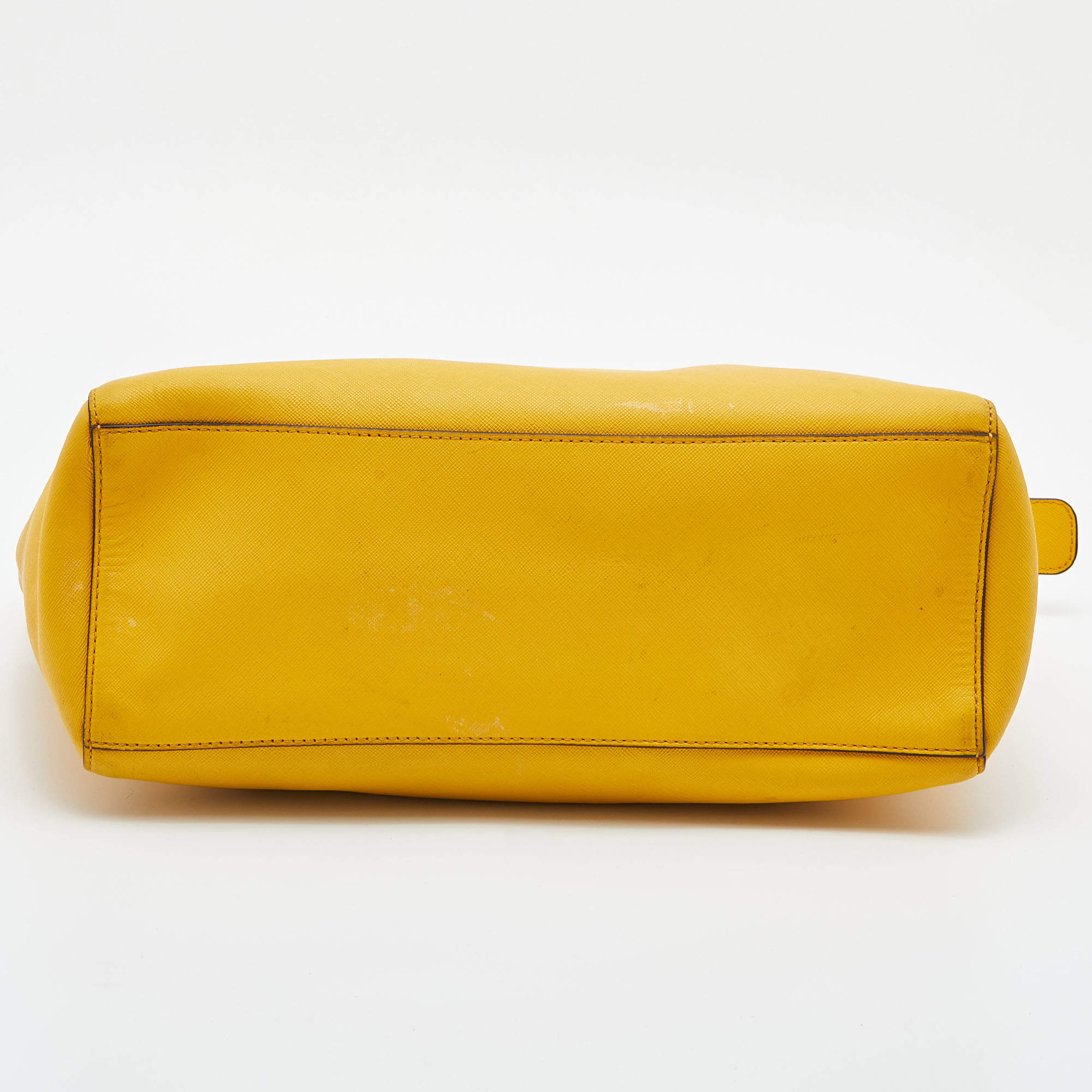 Coach Yellow Leather Madison East West Tote Coach