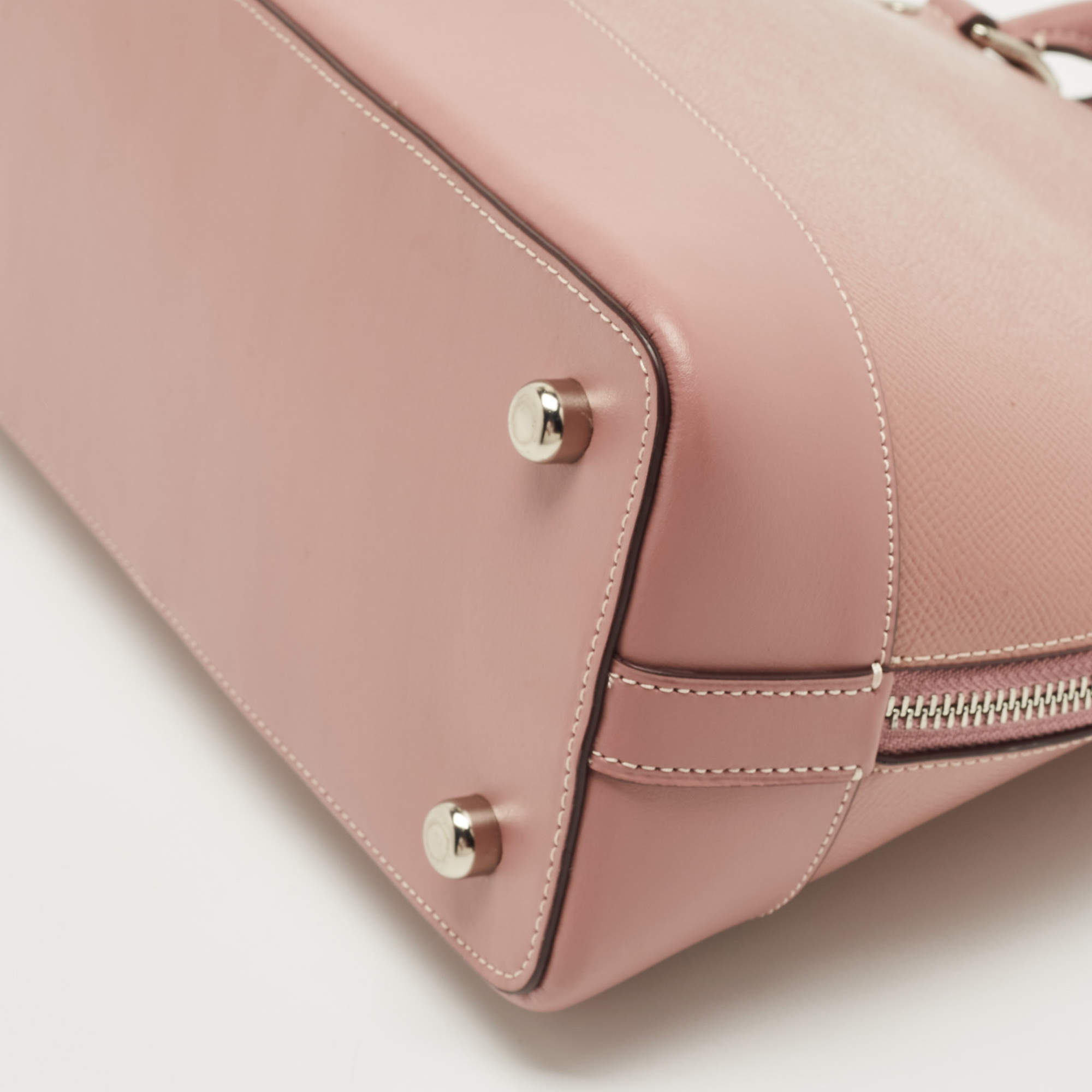 Coach Pink Coated Canvas and Leather Sierra Satchel Coach | The Luxury  Closet