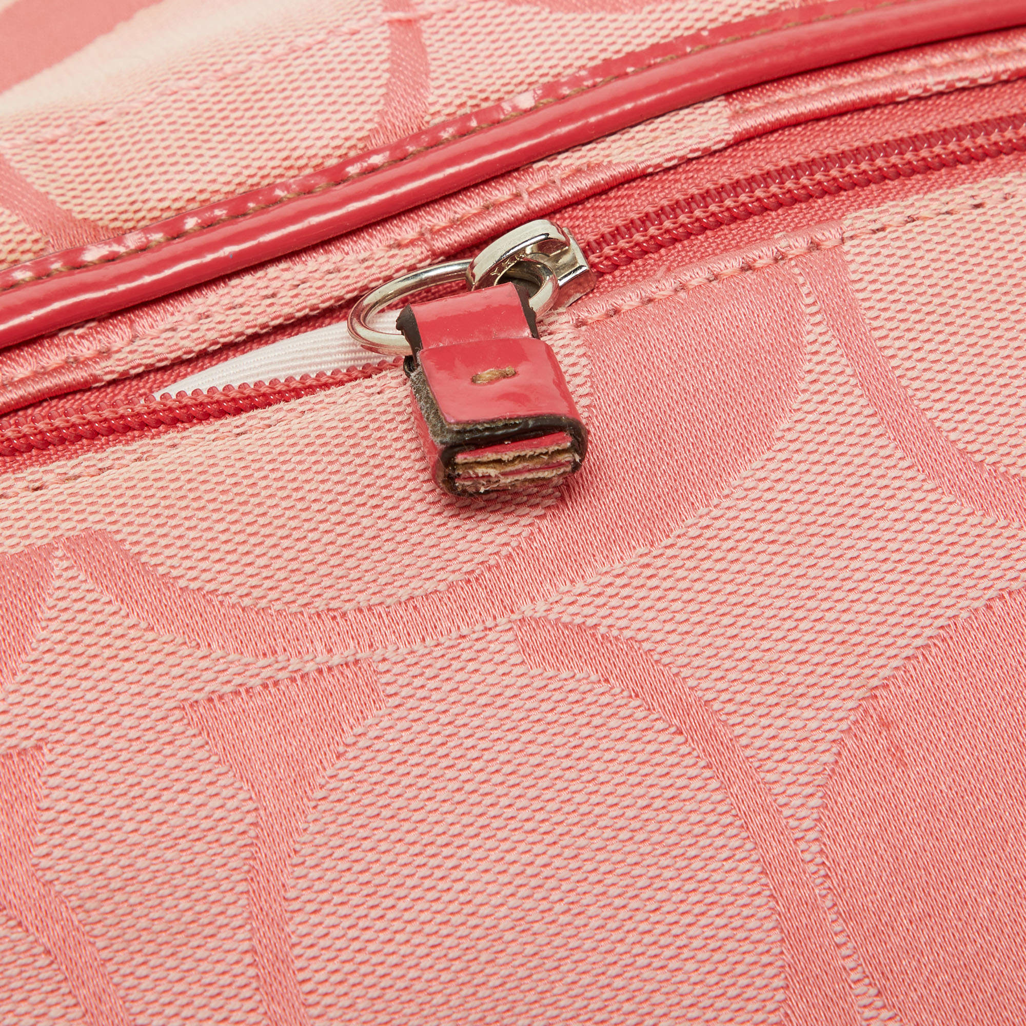Vintage Pink Coach Purse. Pink Signature Coach Bag. Pink Cloth and