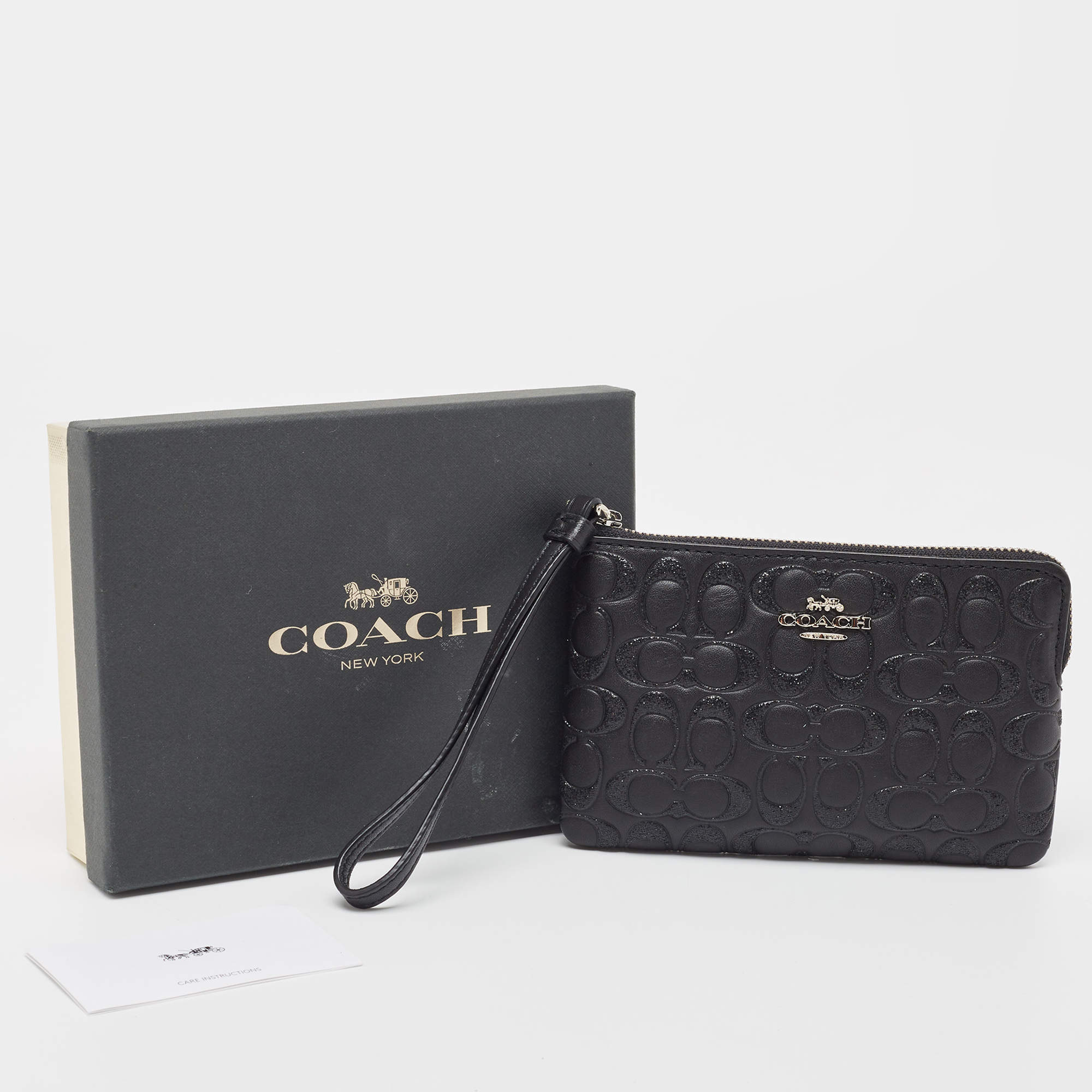 Coach Boxed Corner Zip Wristlet