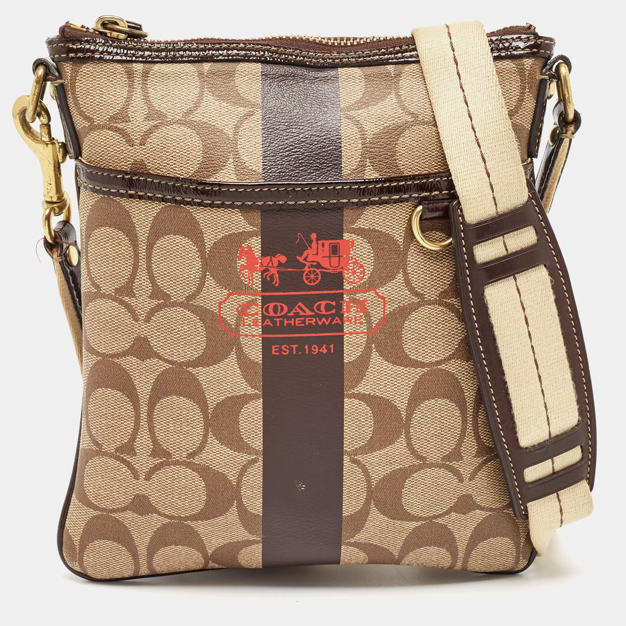 Coach signature discount swingpack crossbody bag