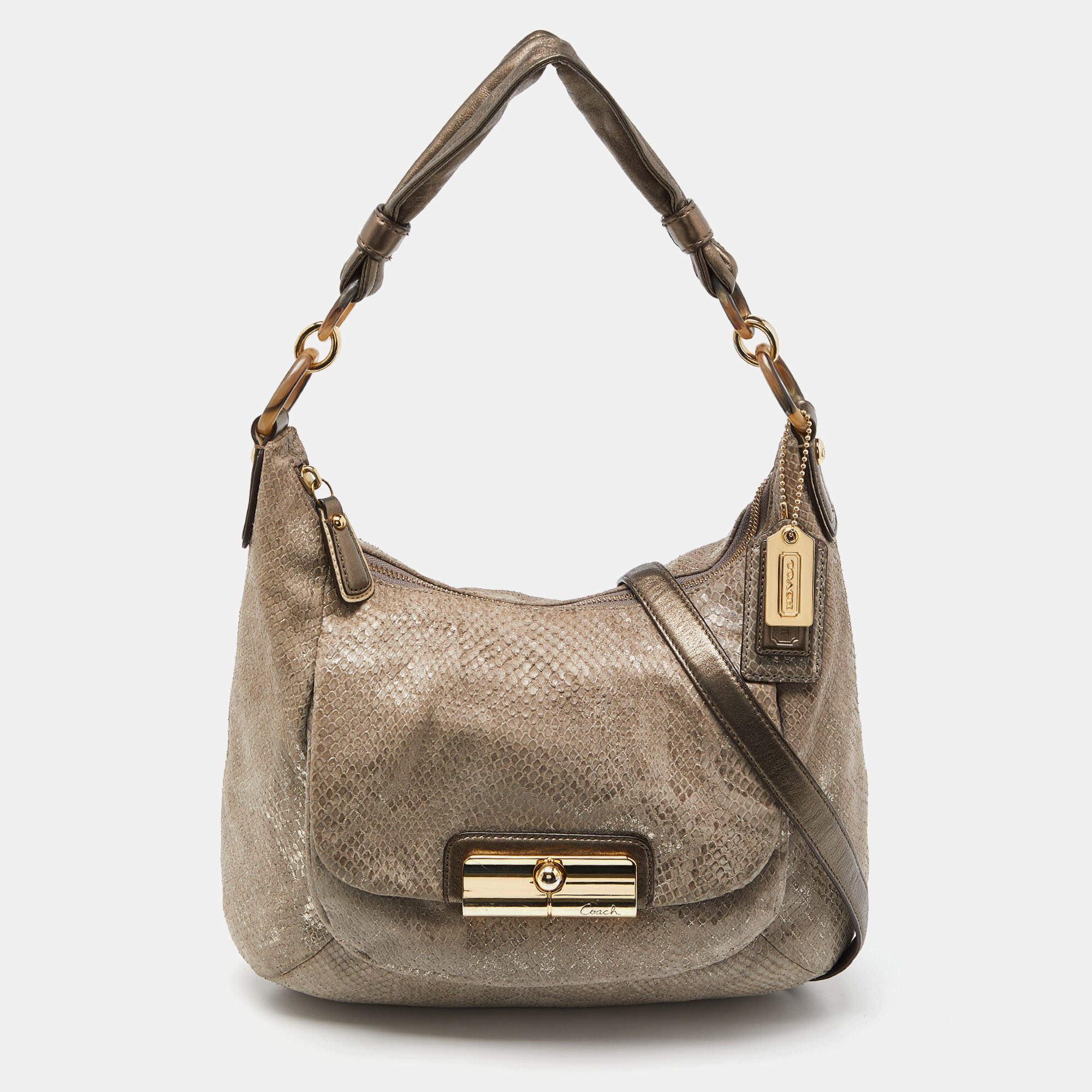 Coach kristin leather on sale hobo