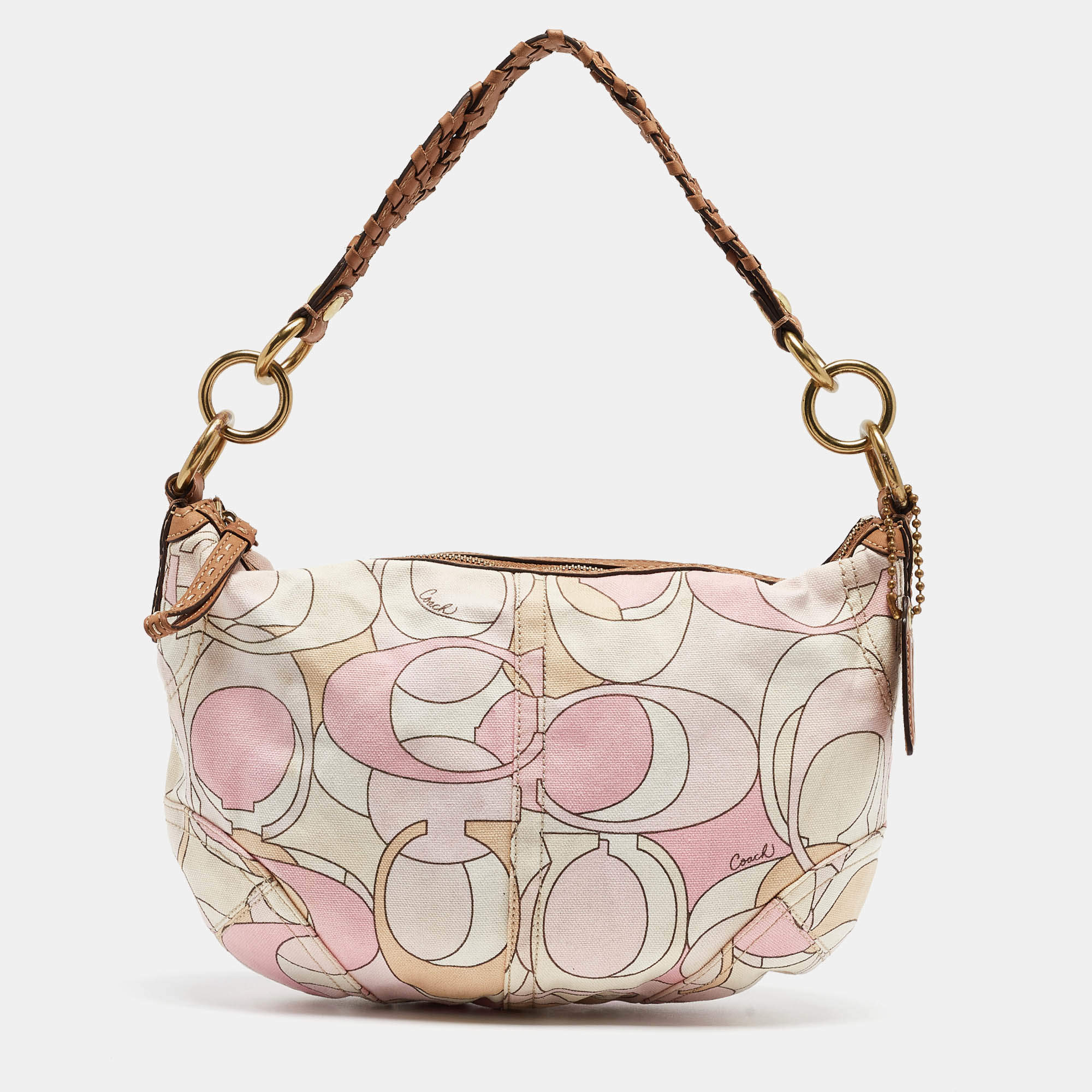 Coach Multicolor Signature Canvas Hobo