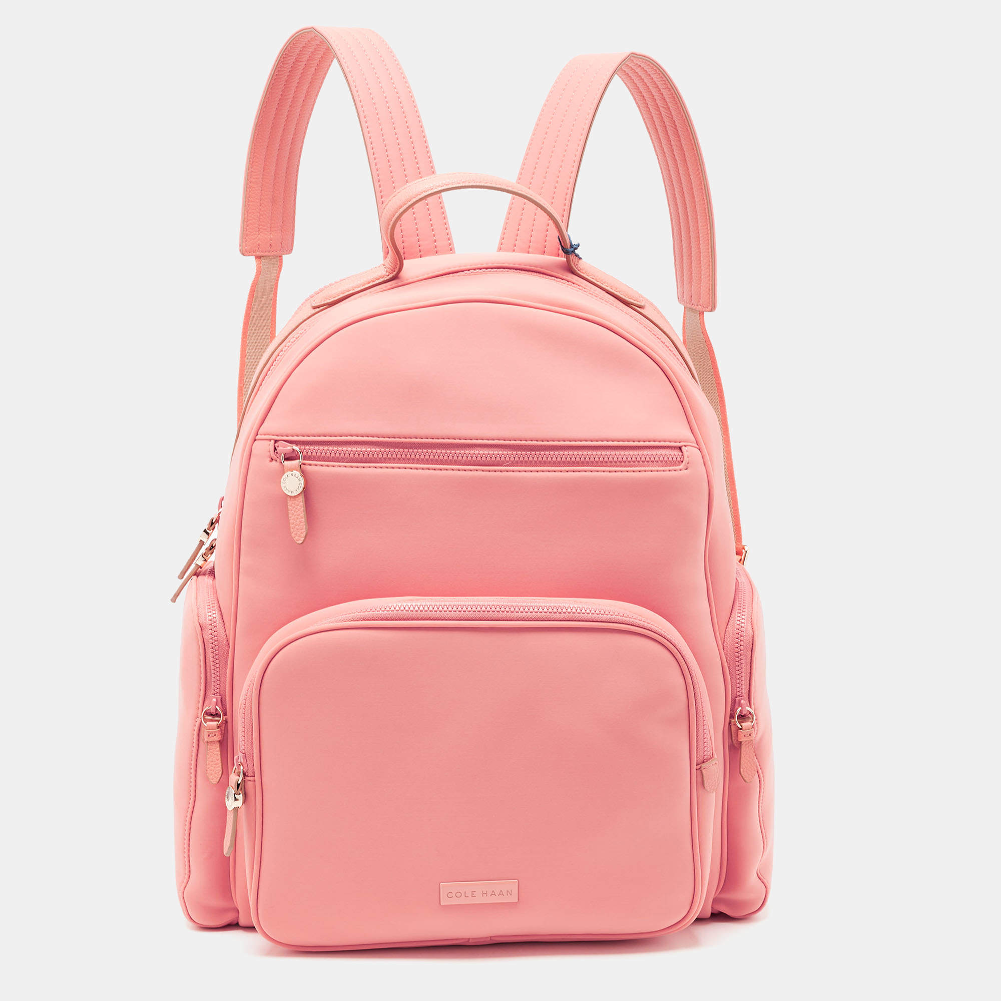 Cole Haan Pink Neoprene Grand Ambition Travel Backpack