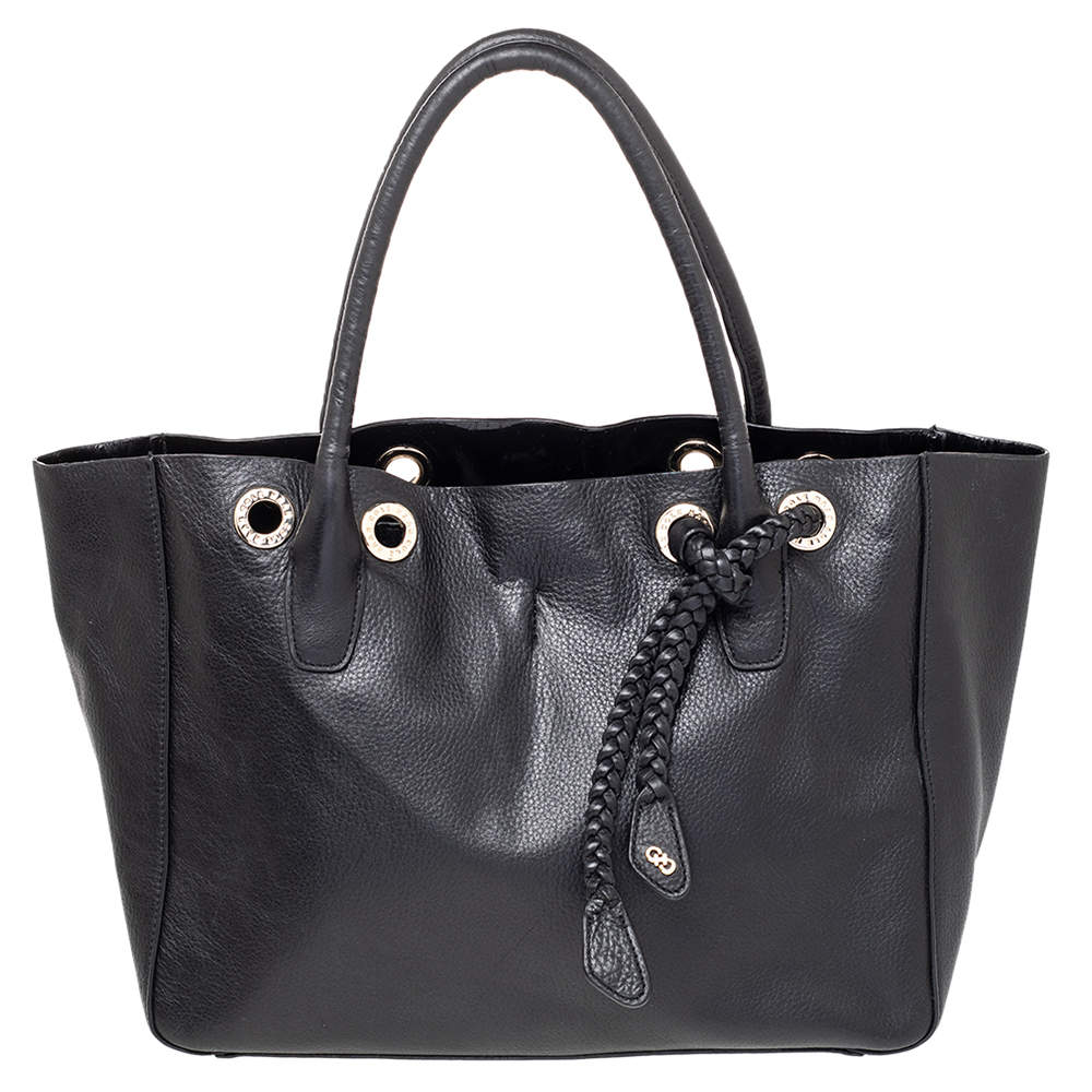 Pre Owned Cole Haan Black Leather Tote
