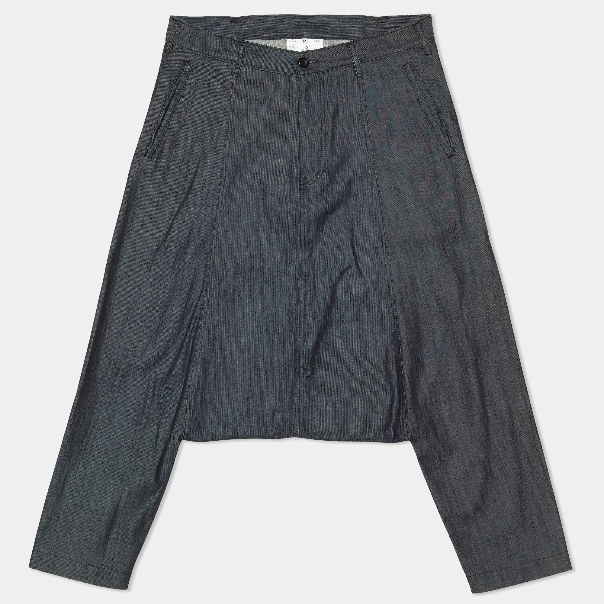 Pre Owned Comme des Garcons Grey Denim Harem Pants M