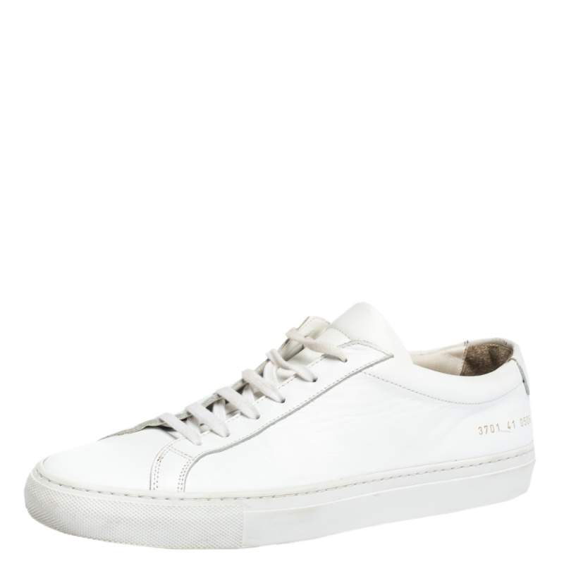 Common Projects White Original Achilles Leather Low Trainer Size IT 41