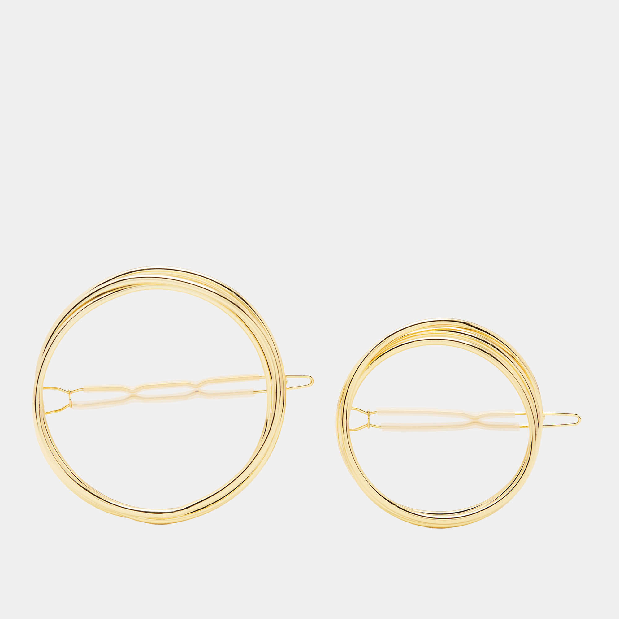Cult Gaia Gold Tone Circle Hair Clip