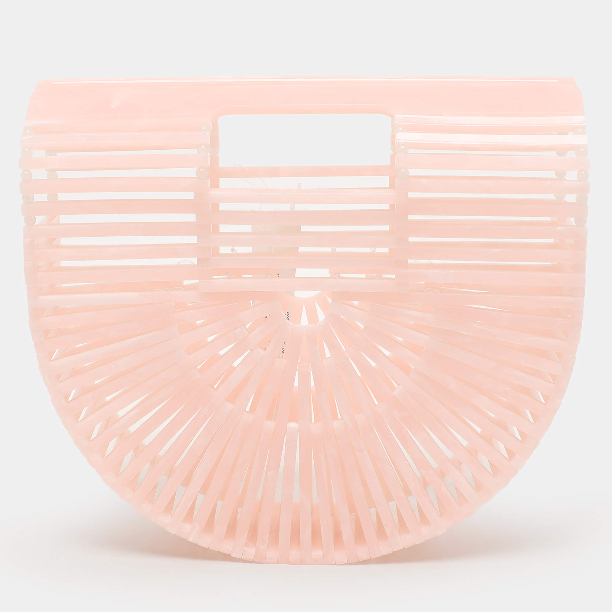Cult Gaia Pink Acrylic Mini Ark Bag
