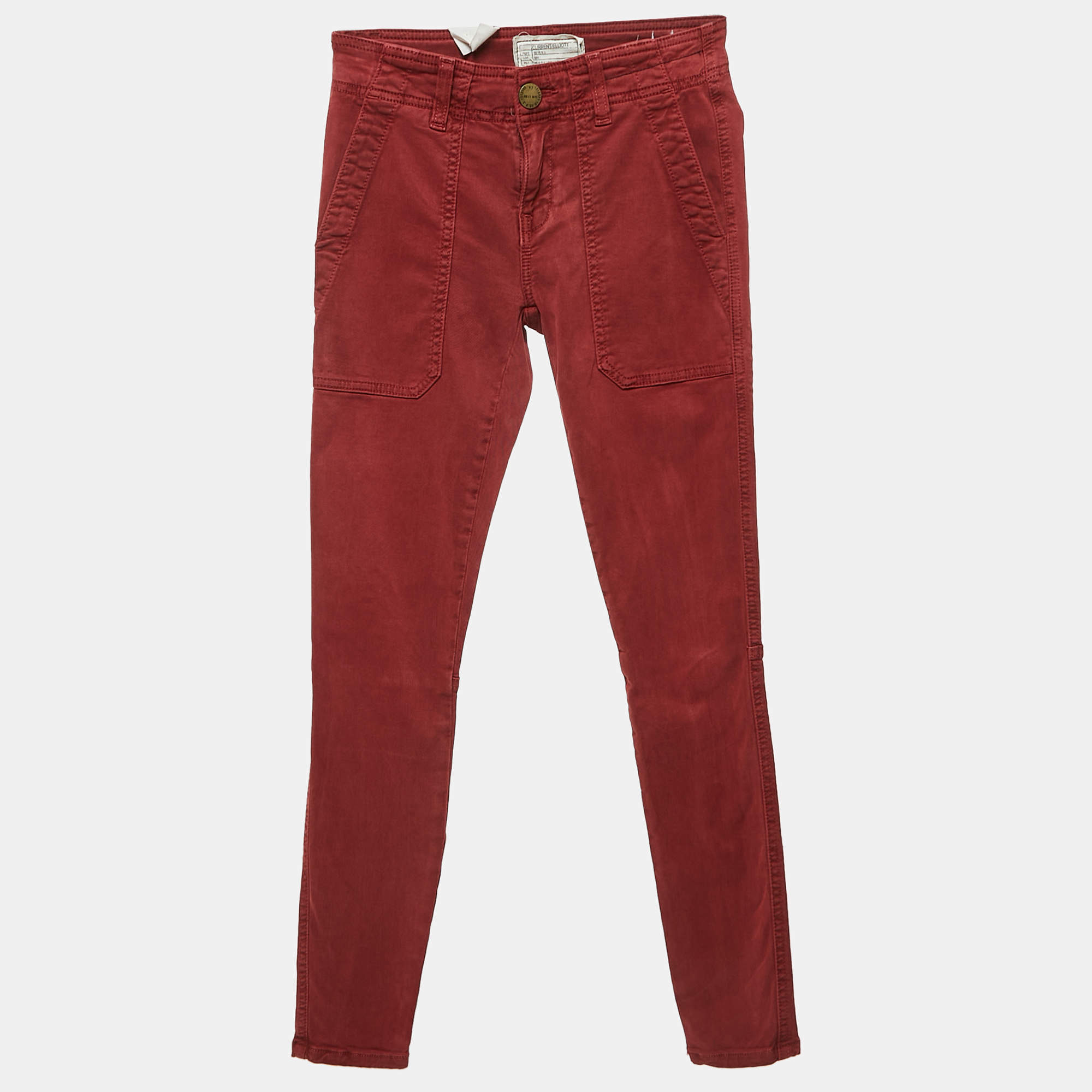 Current Elliot Red Denim High Waist Jeans S Waist 24" 