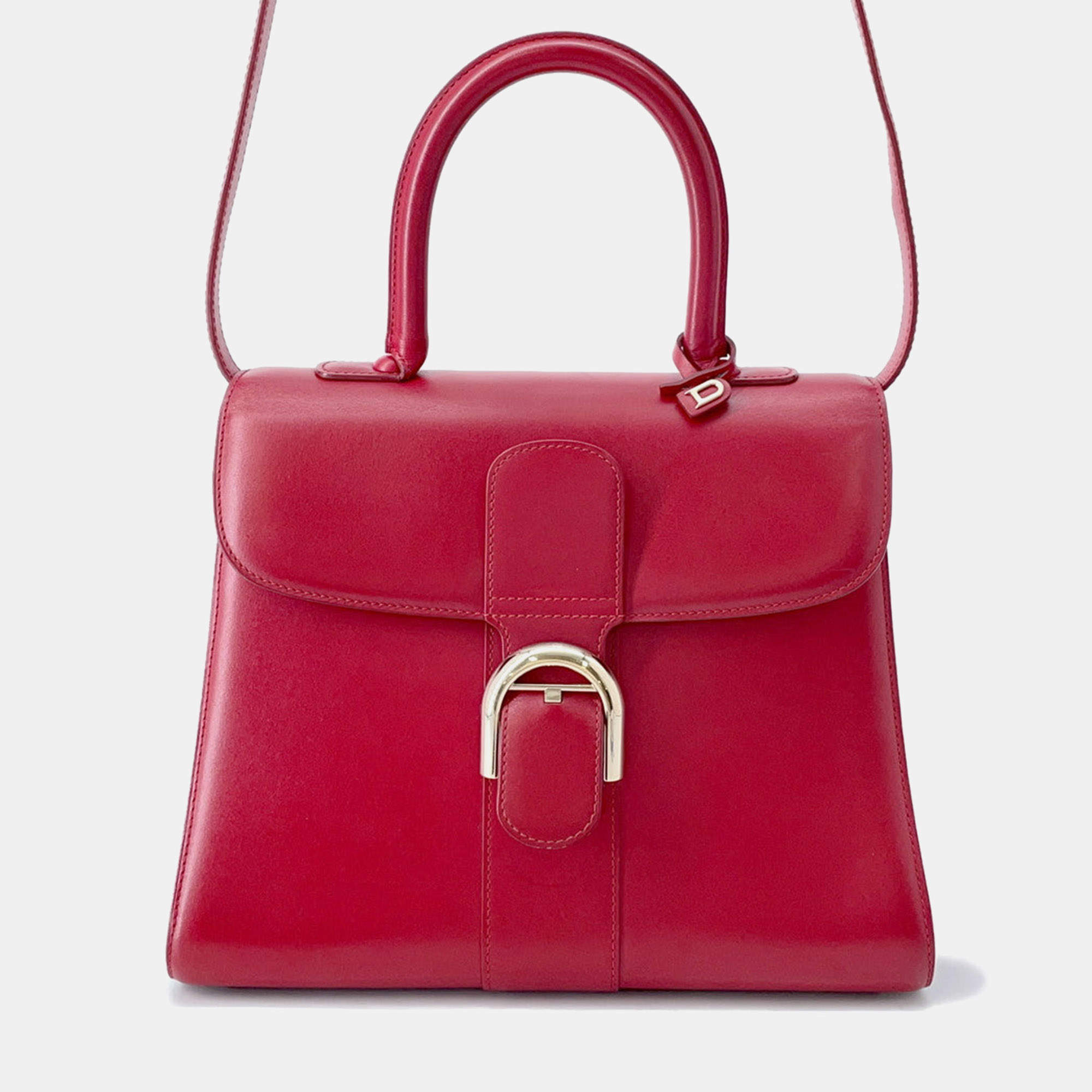 Pre Owned Delvaux Brillon Lipstick Box Calf Leatherleather Size Mm