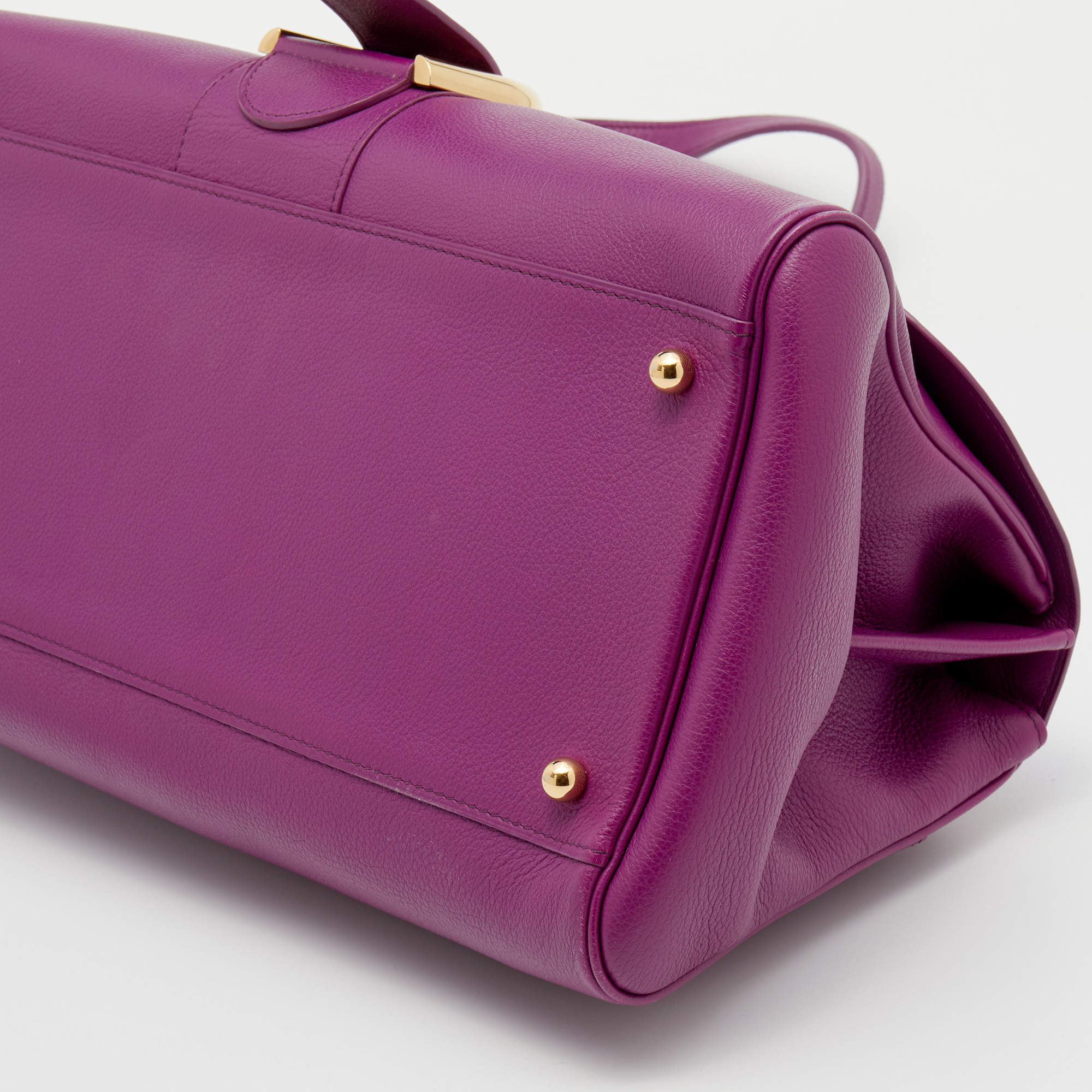 Delvaux Tempête MM - Purple Handle Bags, Handbags - DVX22694