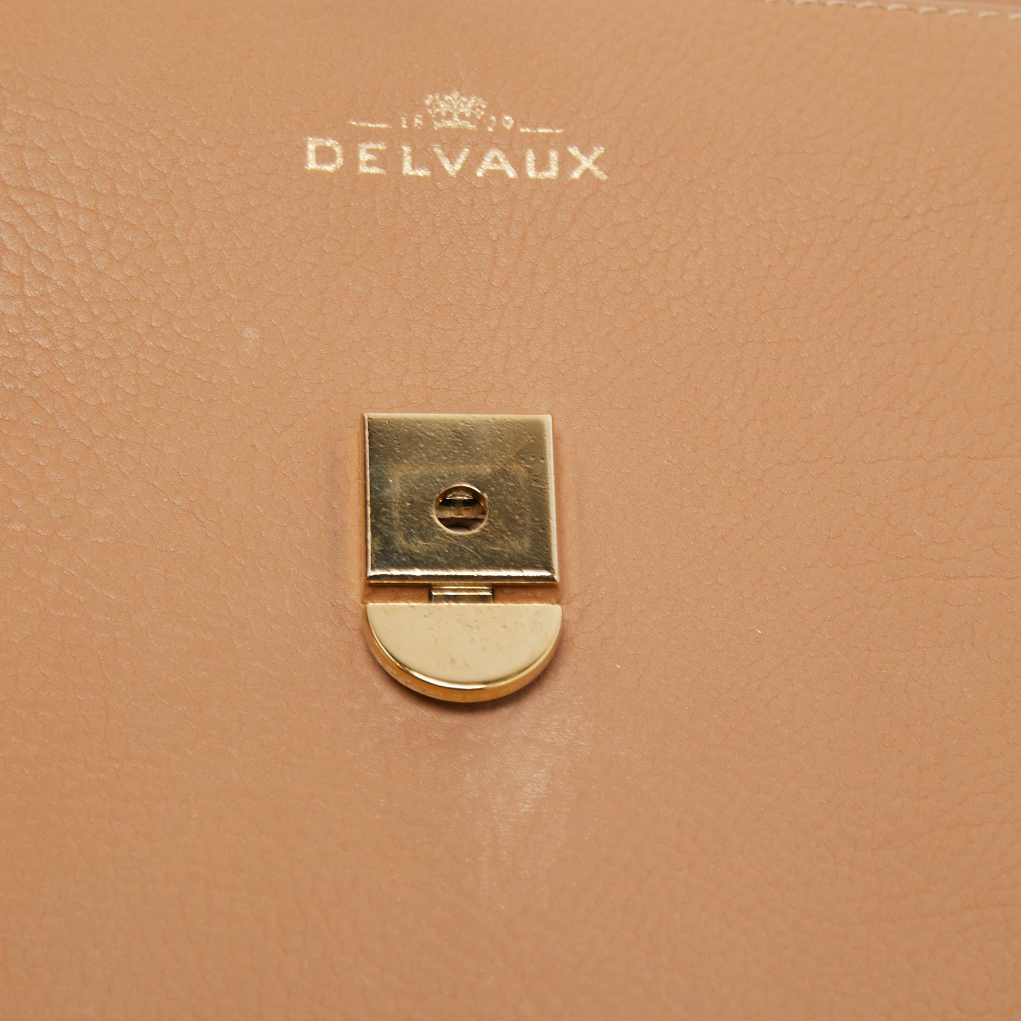 Delvaux Beige Leather Tempete GM Top Handle Bag at 1stDibs