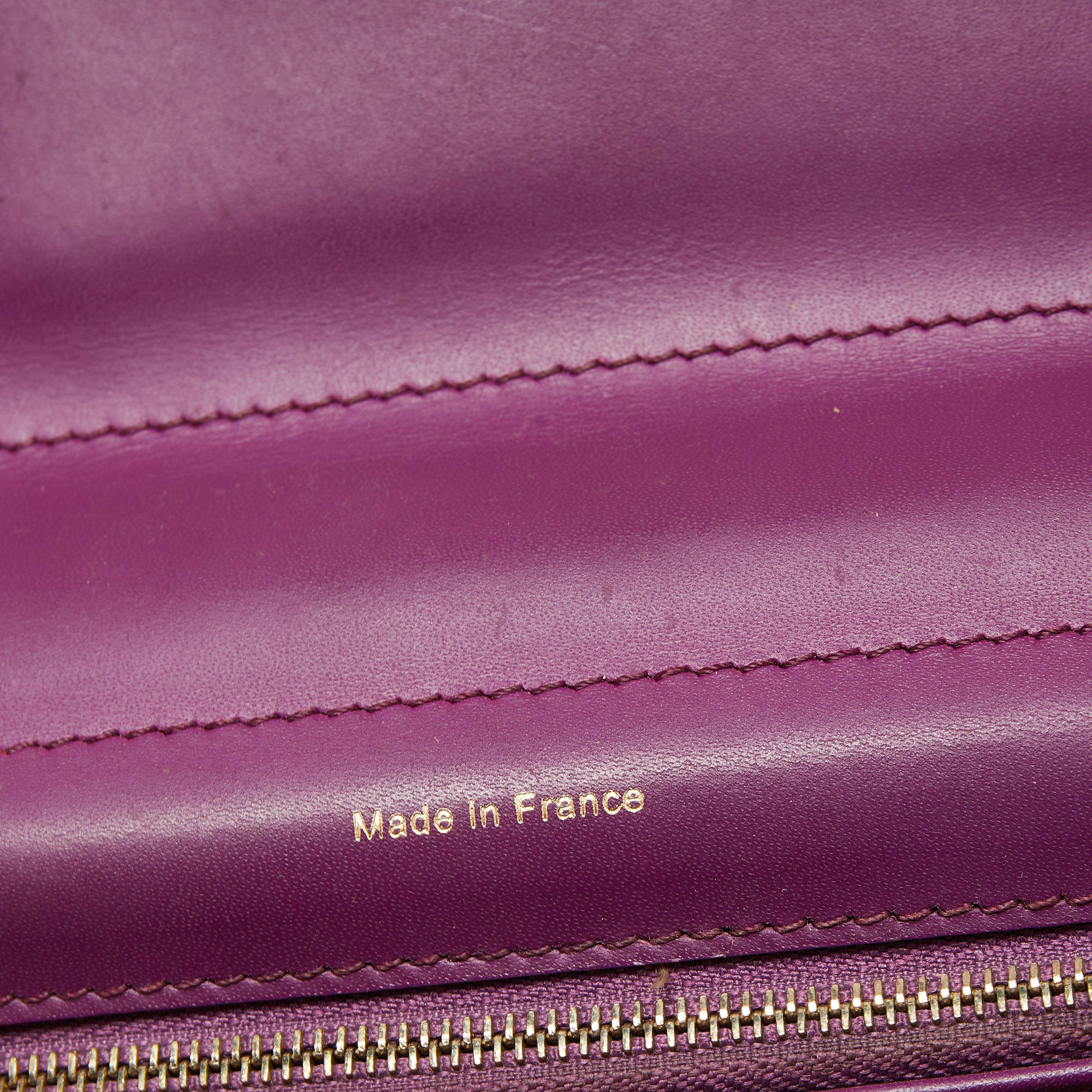 Delvaux - Authenticated Purse - Leather Purple Plain for Women, Very Good Condition